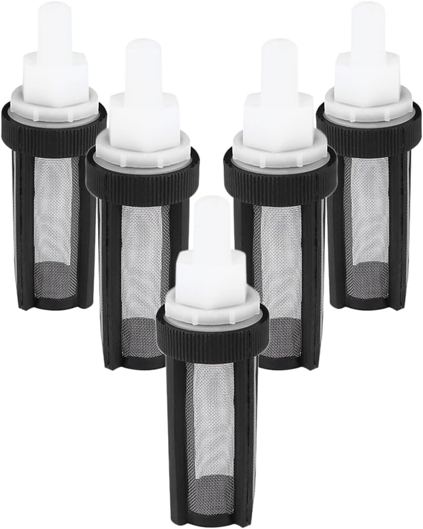 SEWACC 5Pcs Submersible Pump Filter Stainless Steel Mesh Water Inlet Strainer for Micro Pumps Efficient Debris Blocking Rust-Resistant Silicone Tube Inlet Filter image number 4