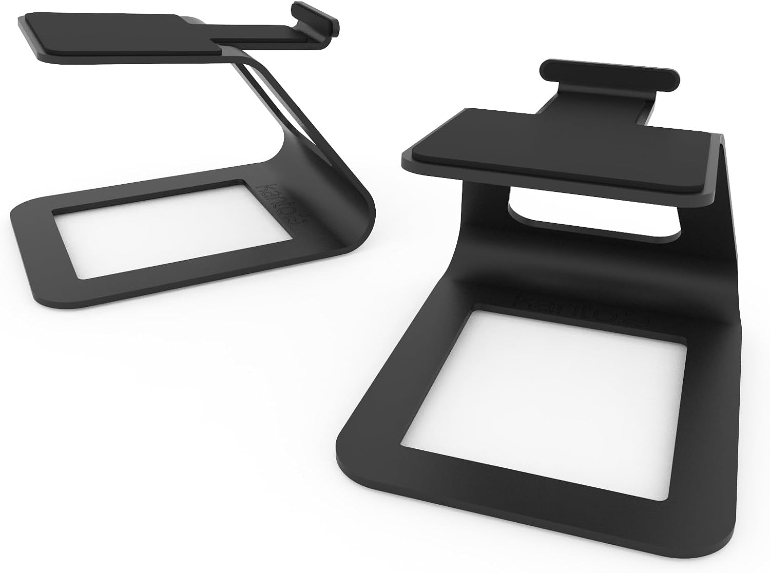 Kanto SE2 Elevated Desktop Speaker Stands for Small Speakers - Black, Pair image number 4