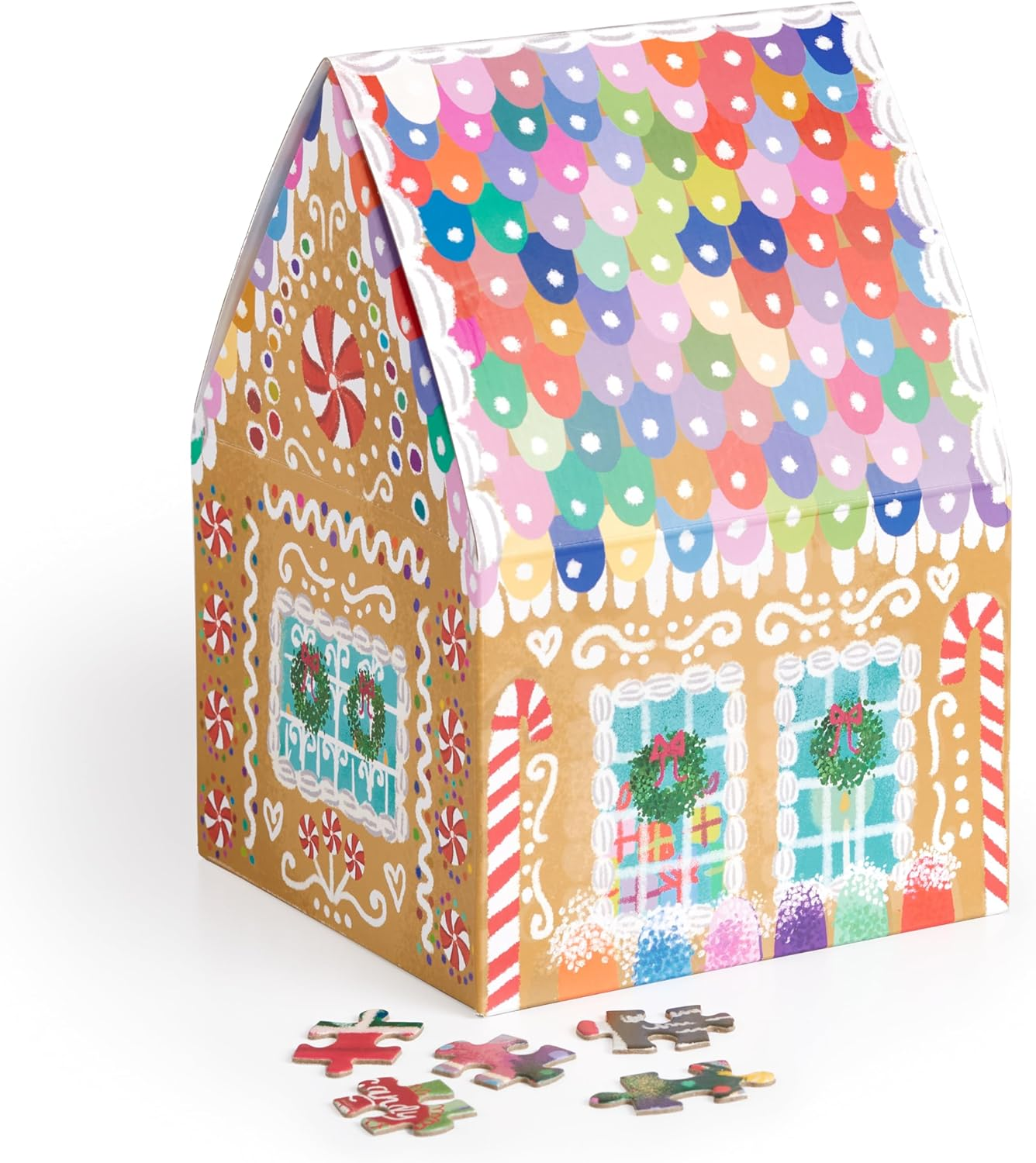 Galison 9780735382756 Joy Laforme Gingerbread Cottage Puzzle (500-Pieces) image number 4