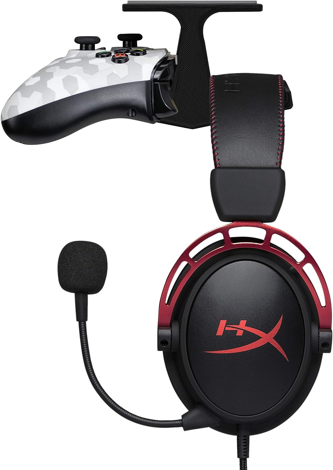 The Gorgon - under Desk Game Controller & Headphone Holder for XBOX, PS4, PS5, Series One, Steelseries, PC & Most Gamepads & Headsets, Screwless Hanger Stand, Black by Brainwavz