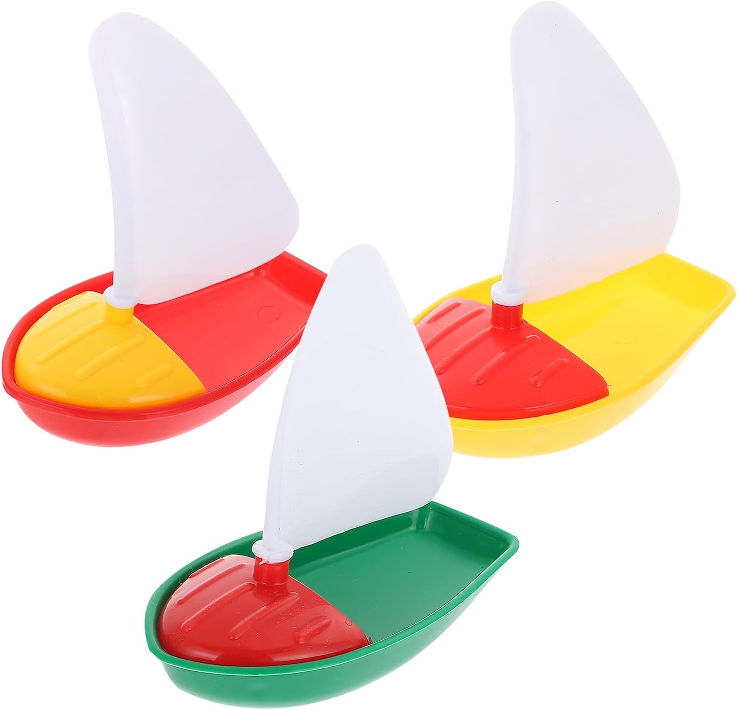 Parliky Mini Plastic Sailing Boat for Bath and Bathtub with Small Medium Large Safe Non Deformable Material Educational Water Play Random Color image number 4