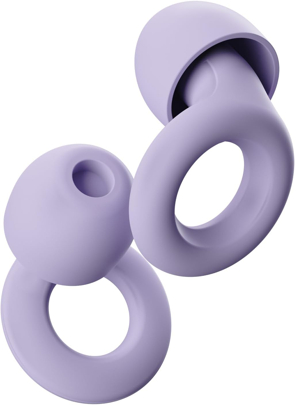 Loop Quiet - Ear Plugs for Sleep &ndash; Super Soft, Reusable Hearing Protection in Flexible Silicone for Noise Reduction & Flights - 8 Ear Tips in XS/S/M/L - SNR 24Db & NRR 14 Noise Cancelling - Violet image number 4