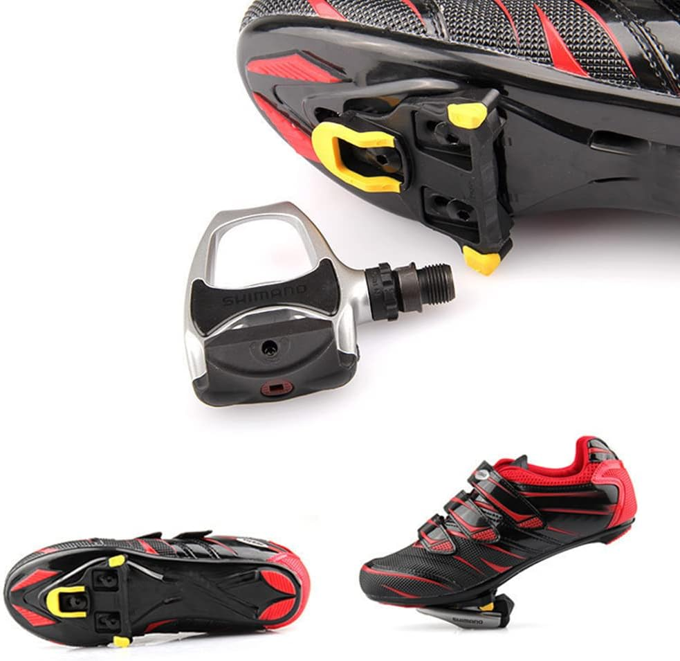 Shoes Road Self-Locking Bike Cycling Pedal Cleats Set for SM-SH11 SPD-SL 2Pcs - Red (2Pcs) image number 7