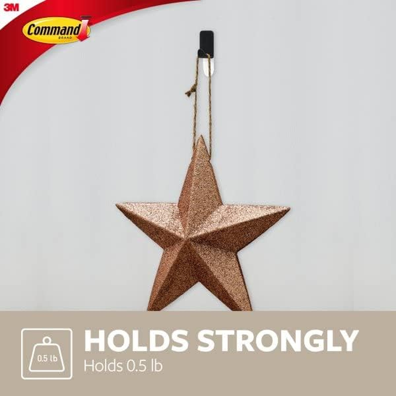 3M Command [Removable]: Small Matte Black Hooks [4 Hooks/Pack] (Matte Black) image number 6