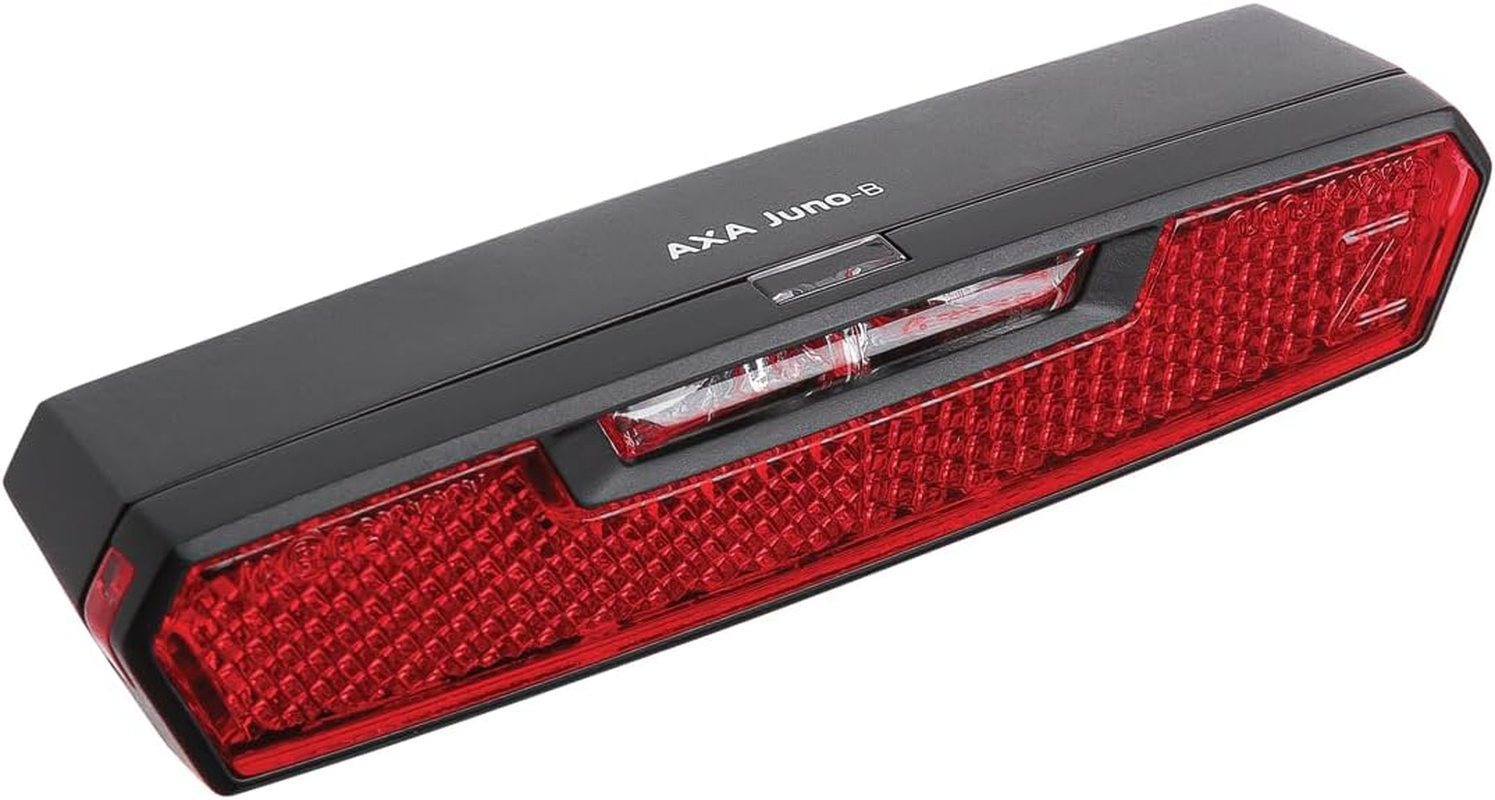 AXA Juno Battery Auto off 50 Mm - Battery Rear Light - 2 X AAA Batteries Included - 500 M Visible - Stvzo Approval