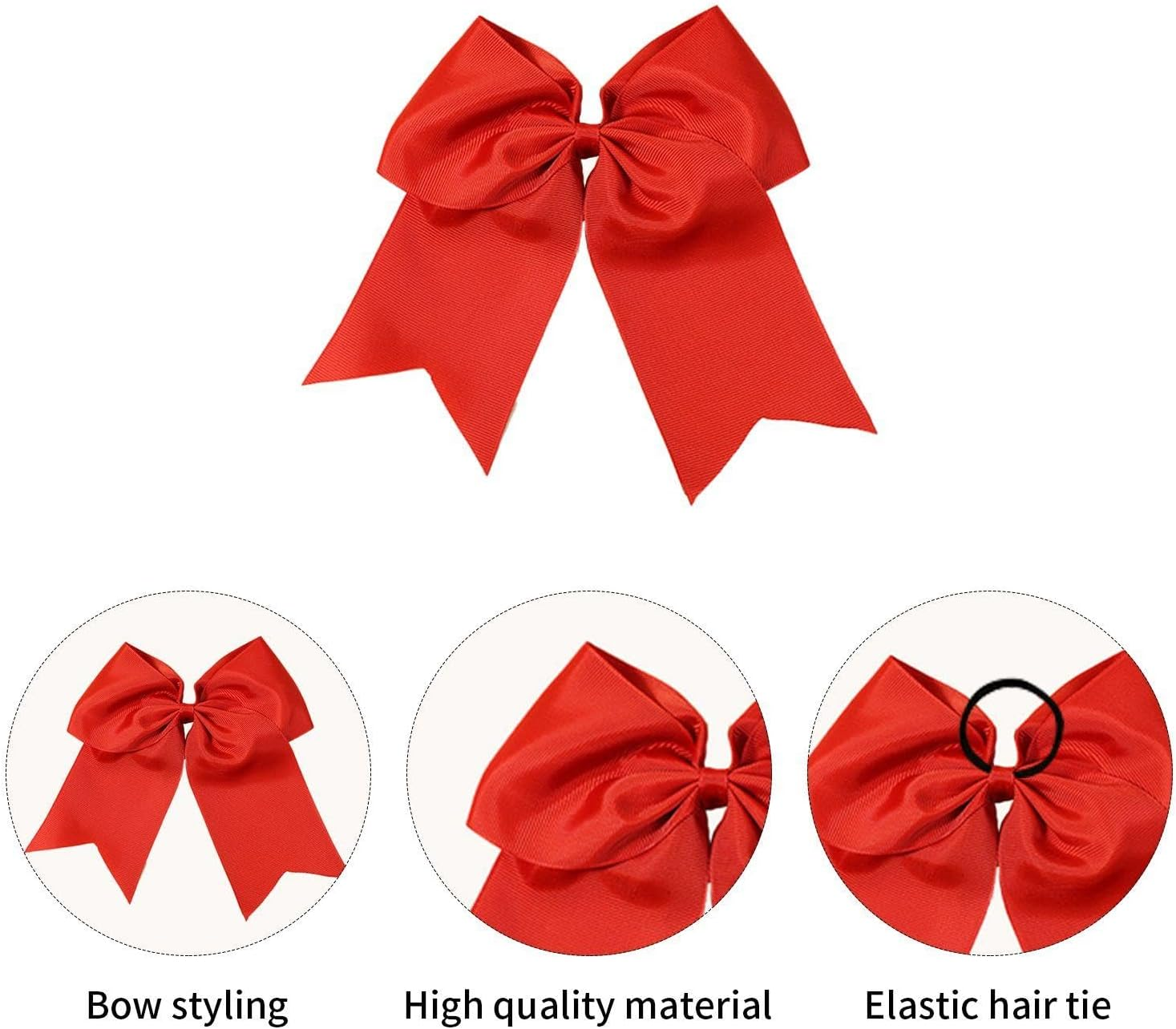 4 Pieces Bowknot Hair Ties, Cute Bow Hair Accessories, Girls Hair Accessories, Ponytail Hair Accessories, Hair Accessories, Clothing Accessories image number 2