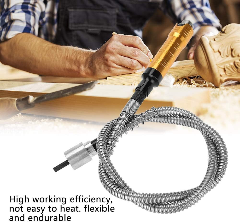 Flexible Shaft Grinder 6Mm, Flexible Shaft Flexible Flex Shaft 0.5-6.5Mm Chuck Handle for Polishing, Engraving, Drilling, Cutting, Grinding, Carving, Shaping and Sanding image number 5