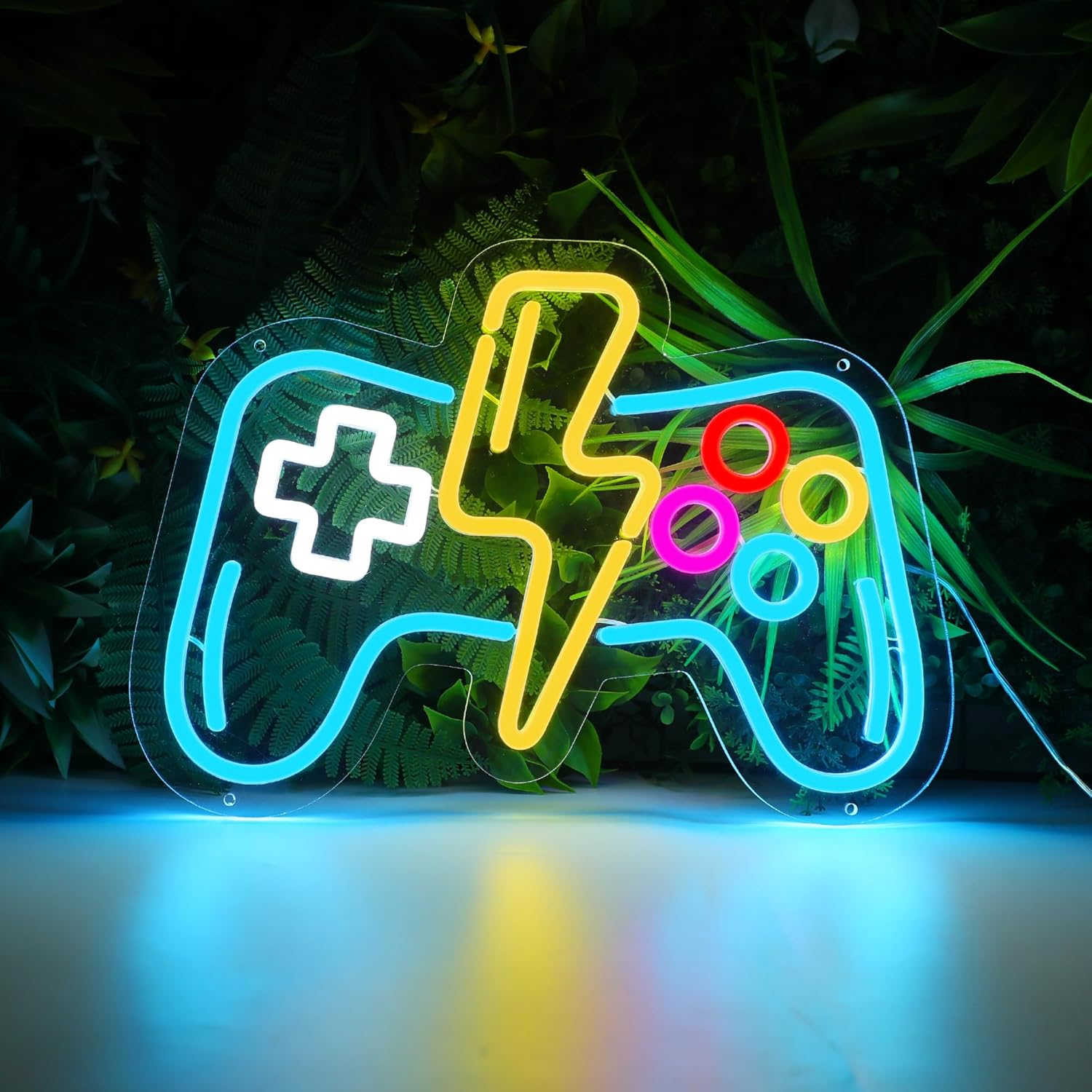 DWOOKE Gamer Neon Sign for Game Room Decor,Dimmable Gaming Neon Light Sign Wall Decor LED Lights for Boys Bedroom Accessories,Gamer Gifts for Boys,Kids,Teen, Men