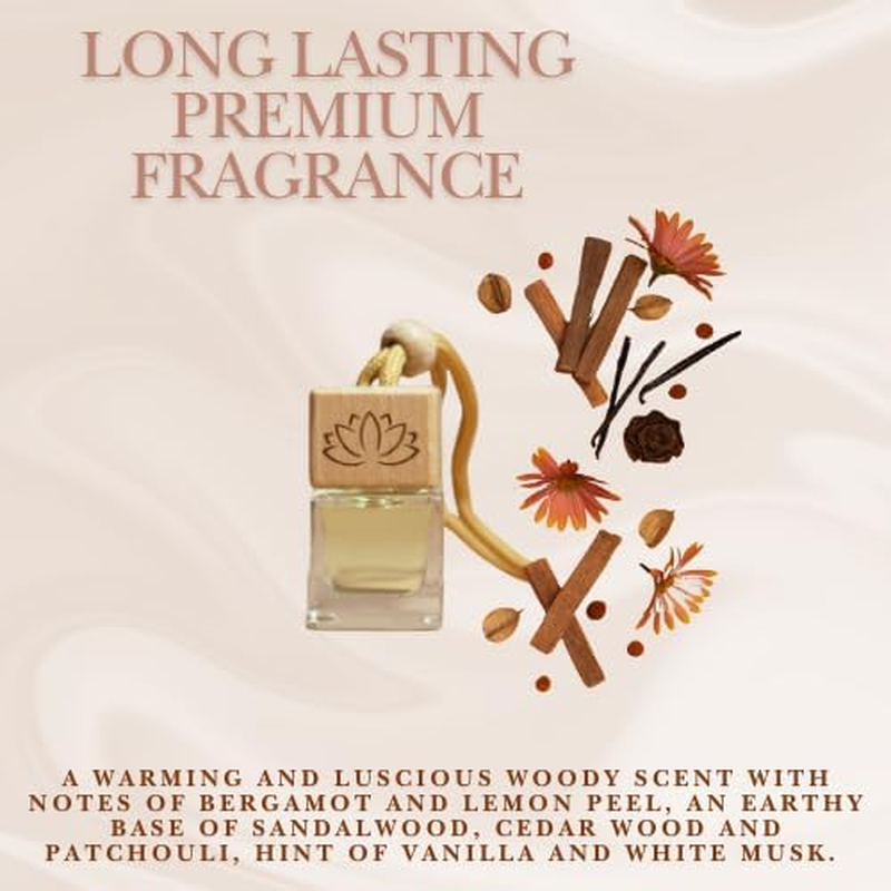Mya Collection Sandalwood Patchouli Vanilla Luxury Car Diffuser with Vent Clip | Long Lasting Car Scent Air Freshener | Sandalwood, Patchouli, Vanilla Premium Fragrance Oil