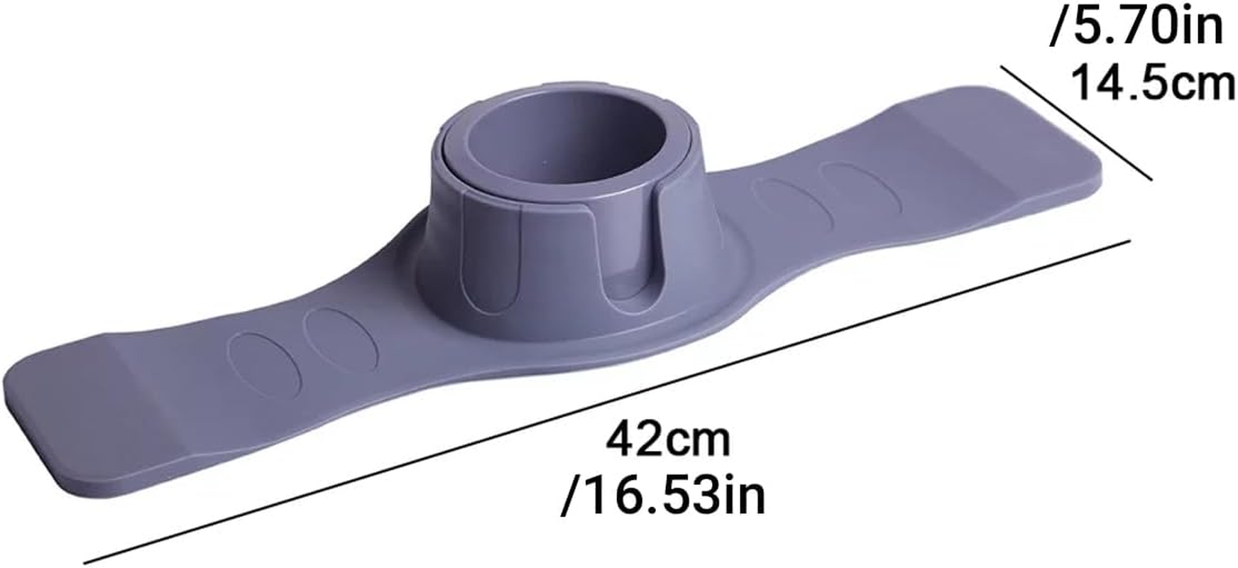 AIMALL Multifunctional Silicone Sofa Armrest Cup Holder, Fits Any Sofa Arm, Beverage and Coffee Cup Holder, 16.53 X 5.70 Inches, Available in Three Colors - Grey image number 2