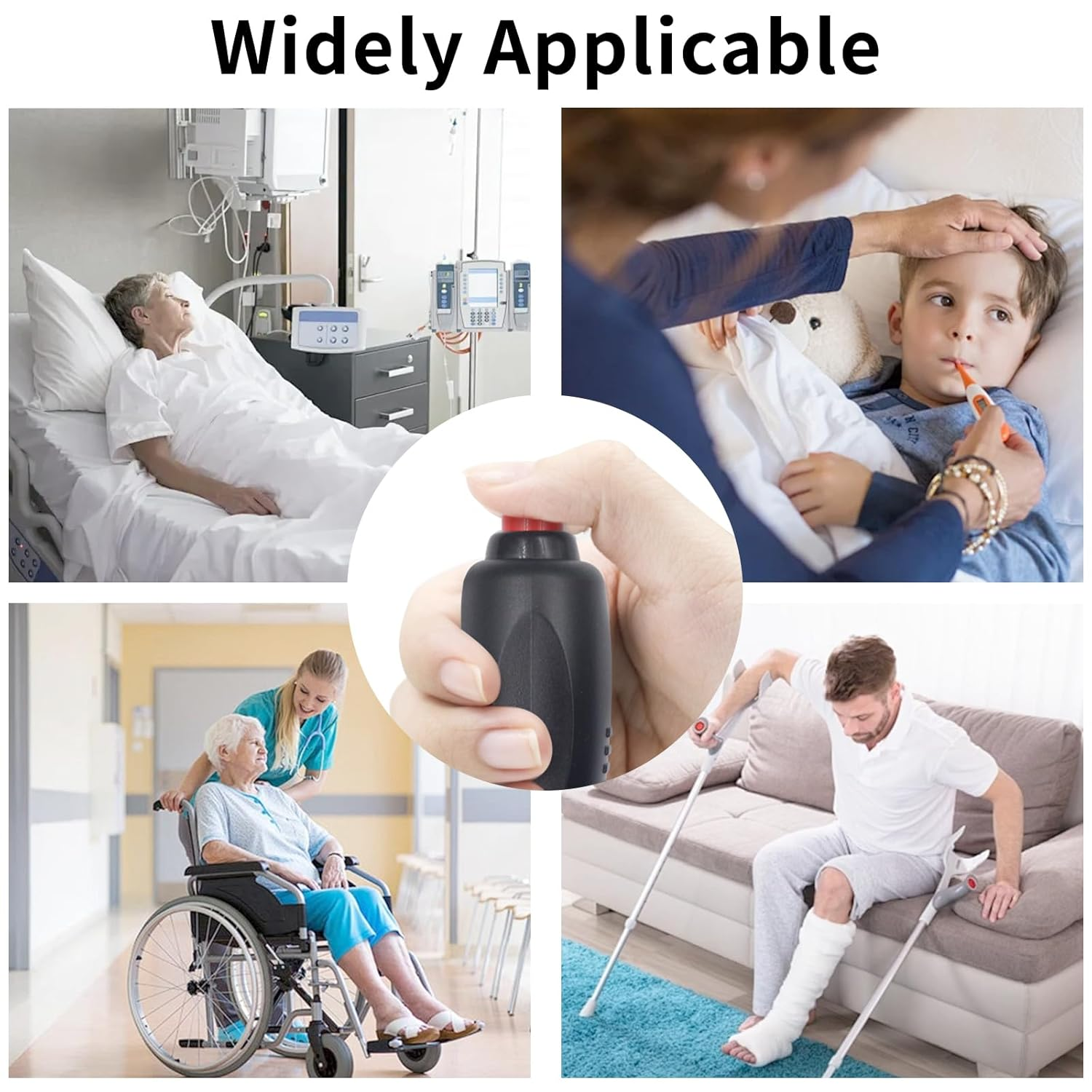 Duttek Push Button Cord Cable - Replacement Nurse Call Cable for Caregivers, Patients, Elderly - 3.5Mm TRS Headphone Plug (5.9Ft/1.8M)