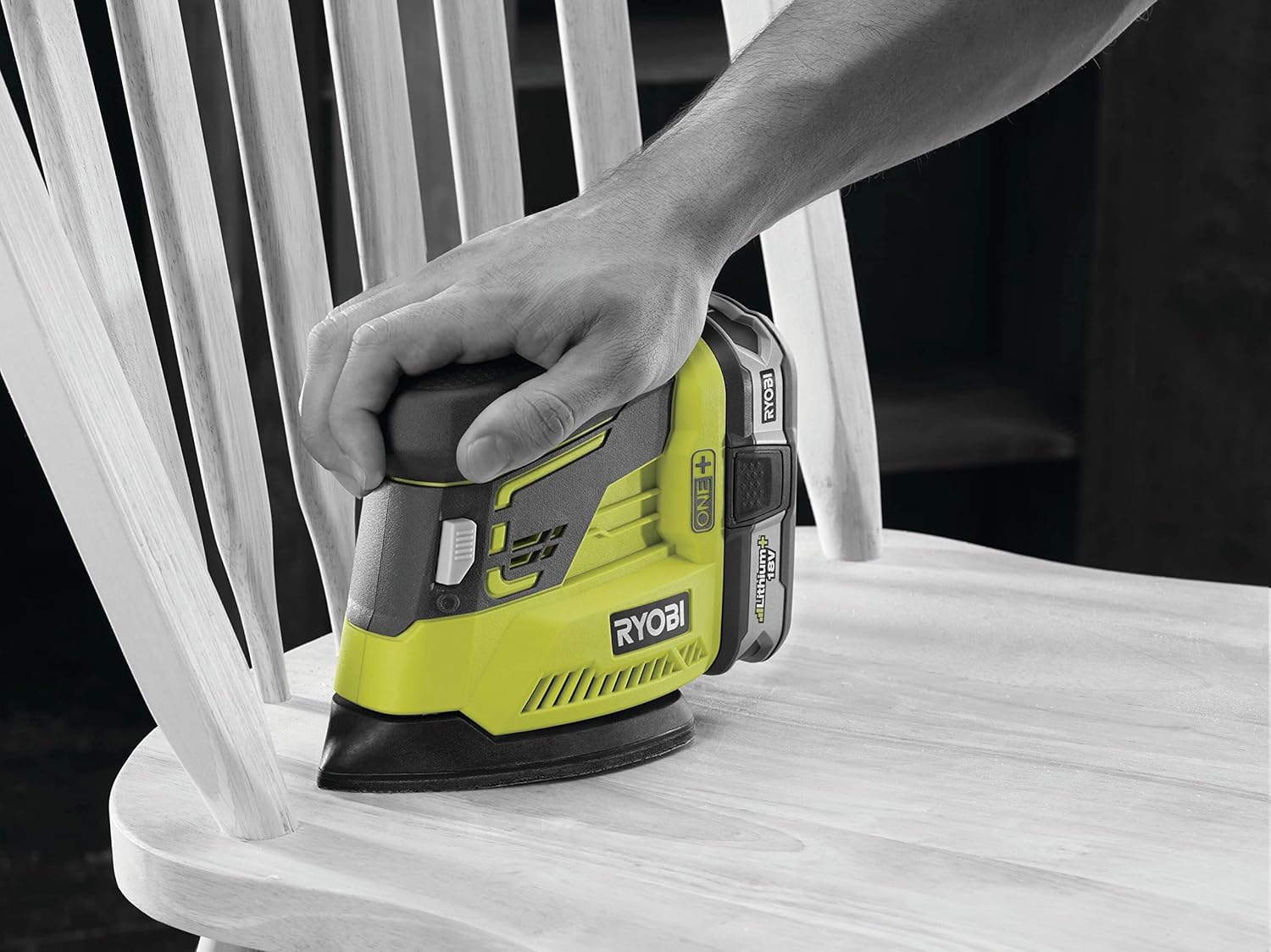 Ryobi R18PS-0 18V ONE+ Cordless Corner Palm Sander (Body Only), One Size image number 6