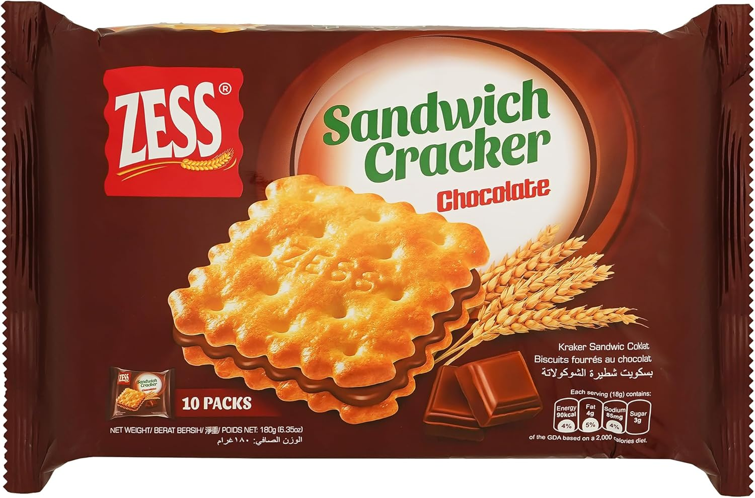 Zess Lemon Sandwich Cracker, 180 G image number 2