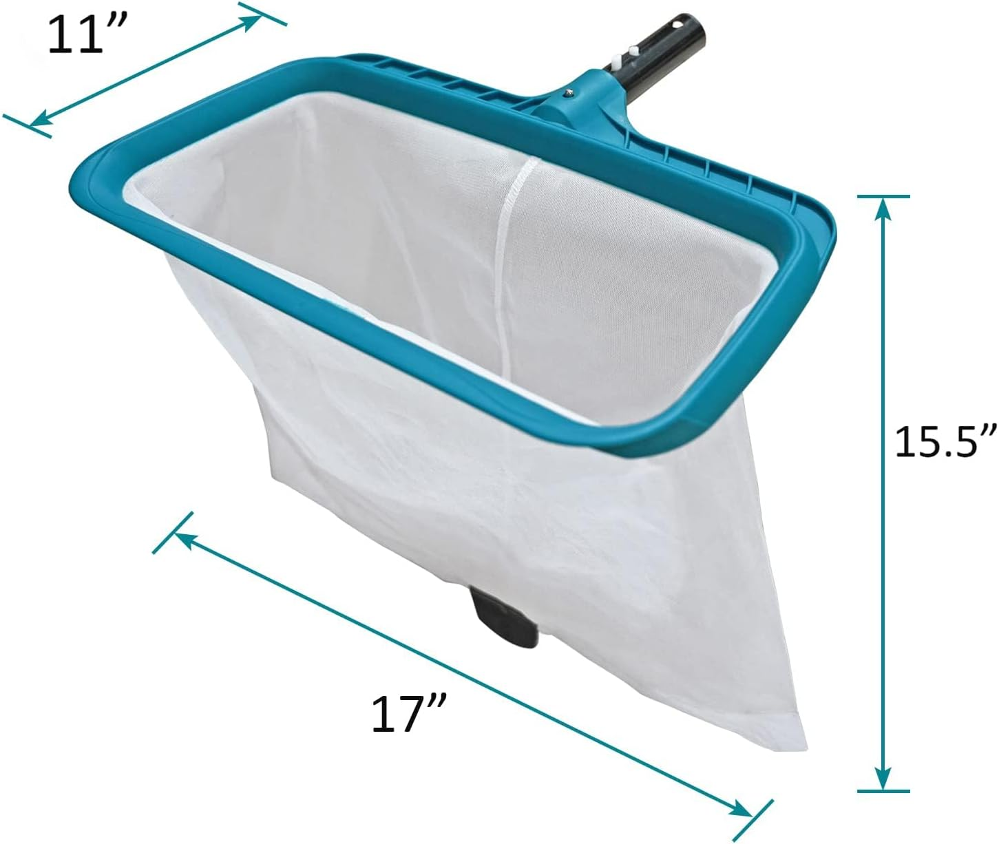 Professional Pool Skimmer Net with Deep Fine Mesh Bag, Heavy Duty Leaf Rake, Easy Scoop Edge, Debris Pickup Removal, Fast Cleaning (Pool Rake) image number 1