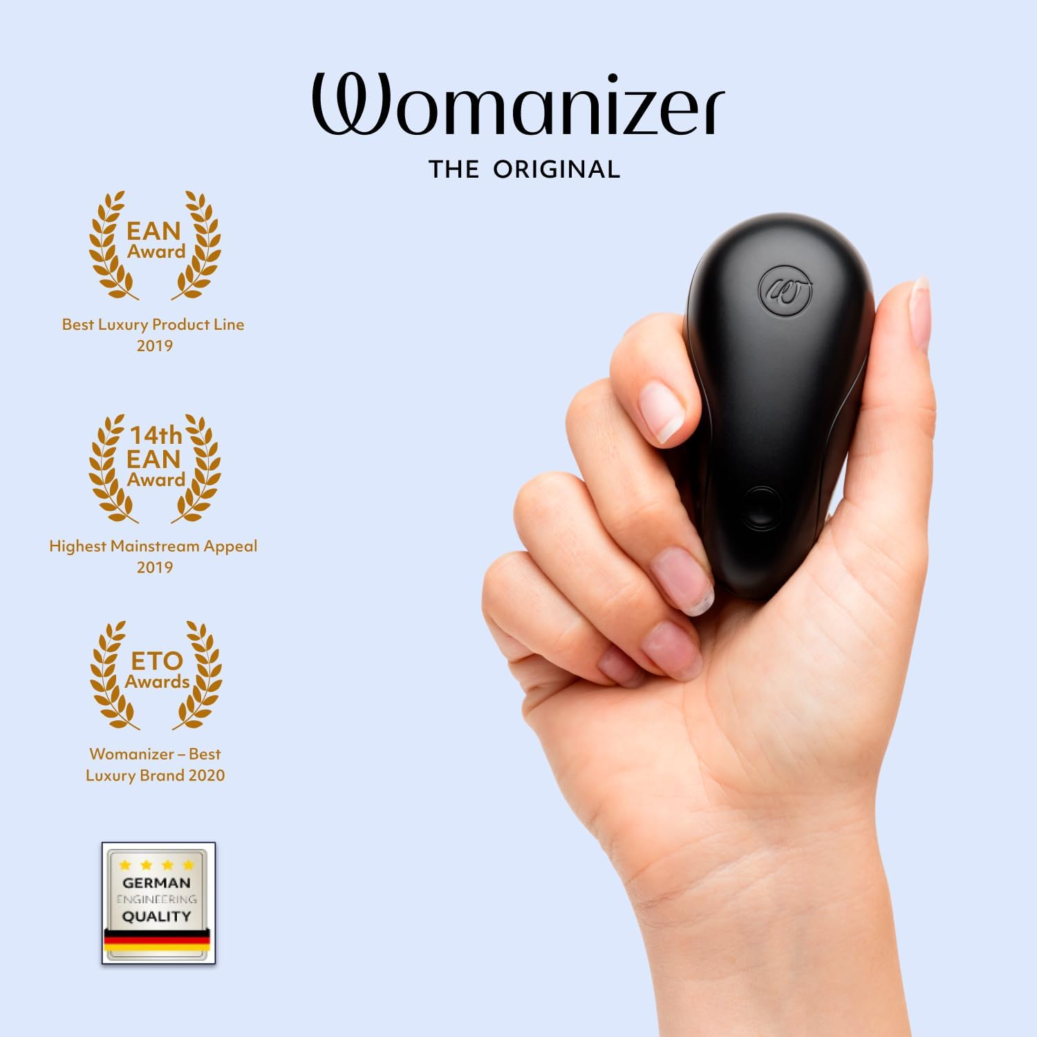 Womanizer Starlet Clitoral Sucking Toy - Clit Stimulator for Her with 4 Suction Speeds - Sucker Vibrator - Rechargeable Vibrating Adult Sex Toys Massager for Women and Couples - Black