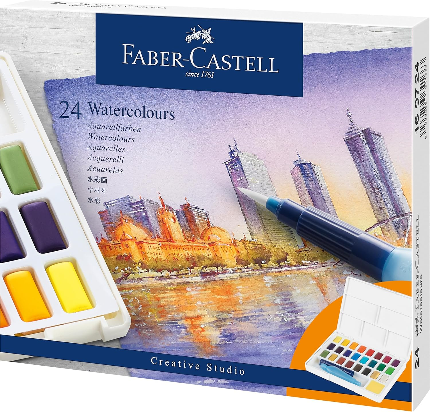 Faber-Castell Vibrant Creative Studio Watercolour Paint Kit &ndash; Set of 36, (18-169736) (FC169736AZ) image number 3