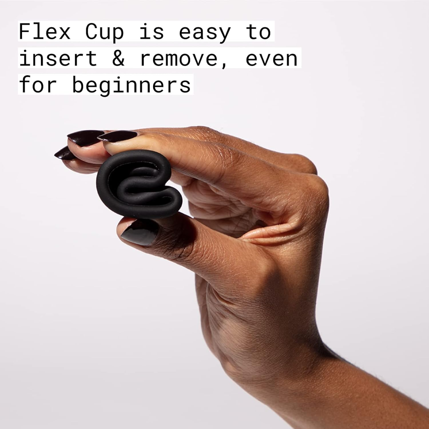 FLEX Menstrual Cup - Loved by All Body Types - Gift W/2 Discs - USA Made - Pull String Design - Soft - Stain Proof - Great for Beginners - Adjustable Stem for Custom Fit - 12 Hour Wear (Slim) image number 4
