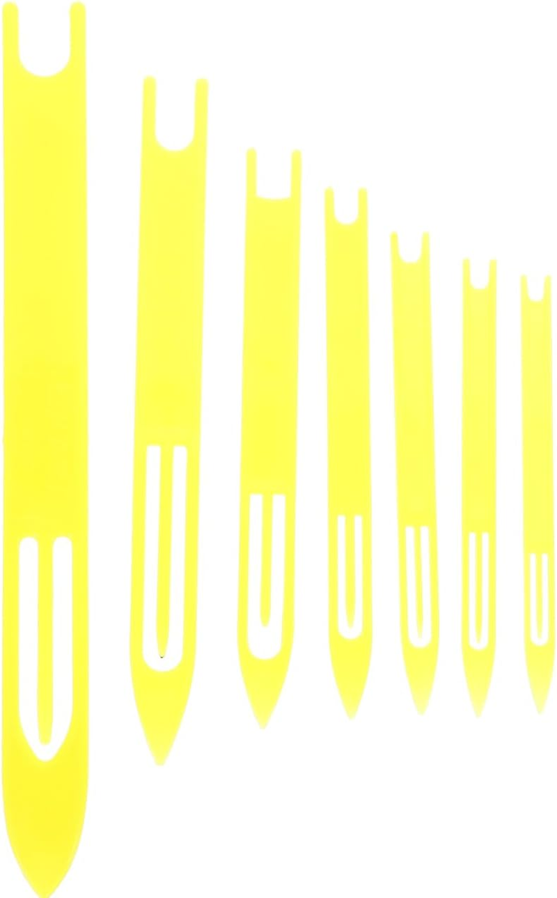 Operitacx Net Shuttle Tool Set - 7Pcs Durable Plastic Fishing Net Repair Shuttles for Mending Nets and Weaving image number 5