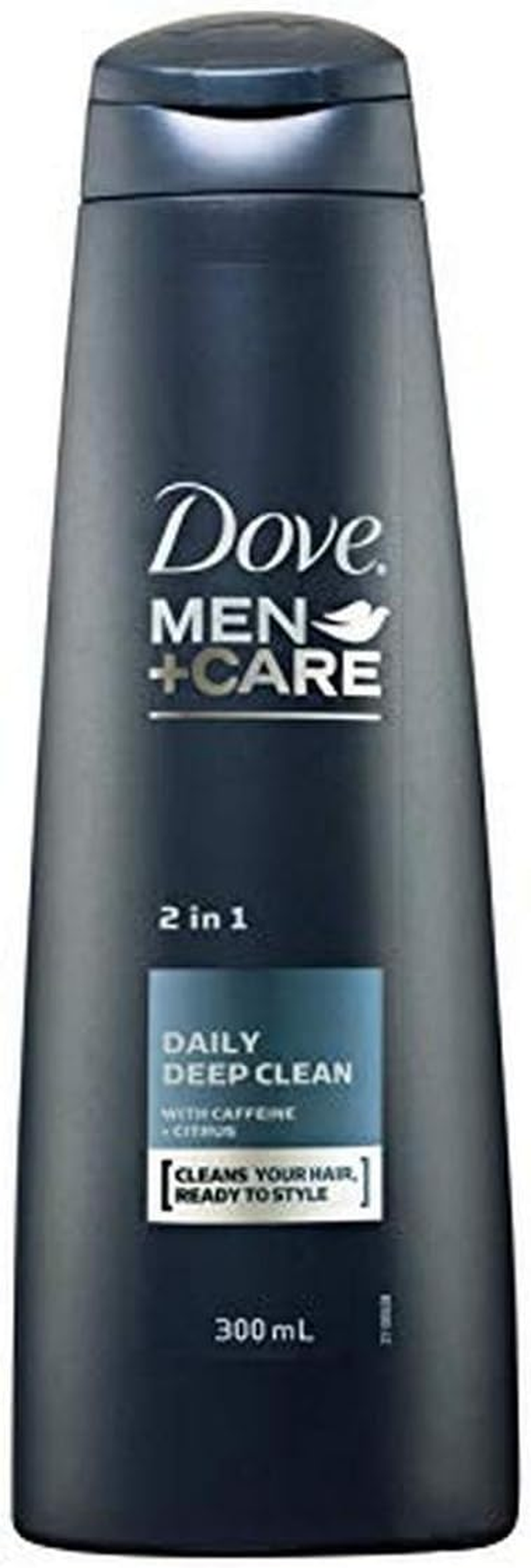 Dove Men'S Hair Shampoo, Daily Deep Clean 2 in 1, 300Ml