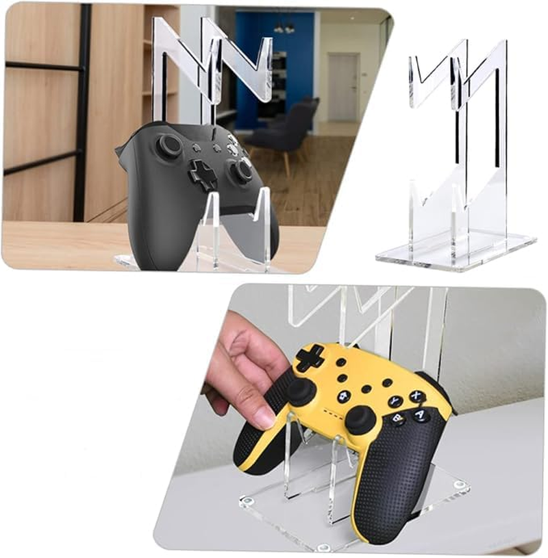 WEZCHUGHAOL Universal Dual Controller Holder for PS4, PS5, Xbox ONE, Switch - Stand and Desk Organizer image number 1