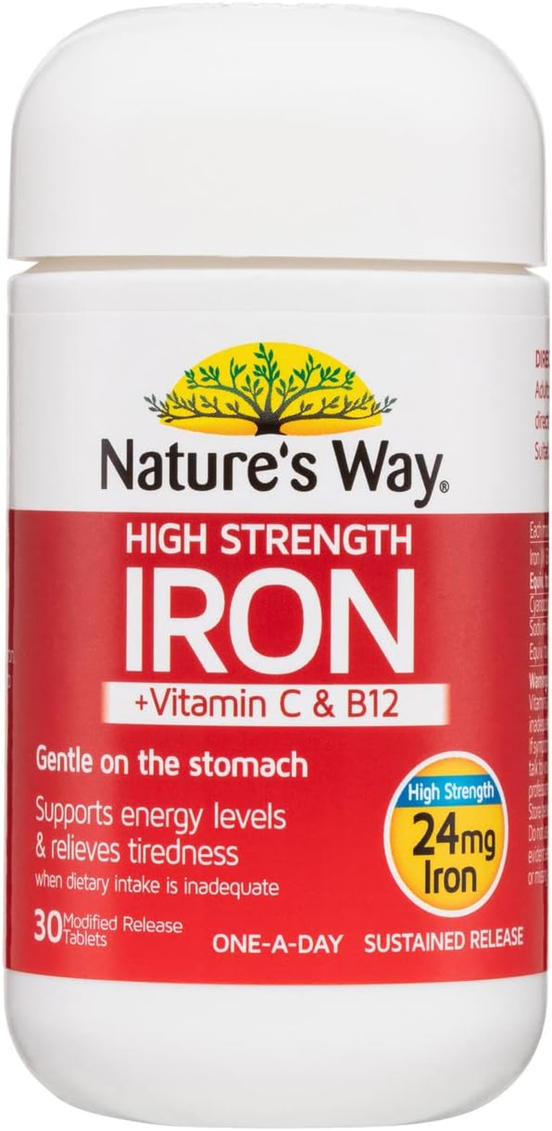 Nature'S Way High Strength Modified Release Iron 30 Tablets image number 1