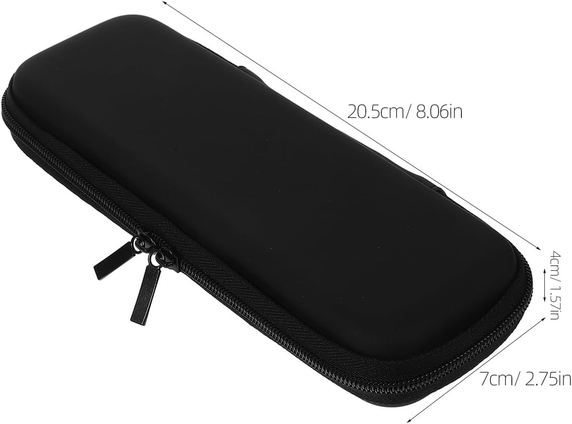 Beaupretty Heat Resistant Bag Curling Iron Bag Hair Straightener Brush Travel Curling Iron Storage Bag for Straightener Holder Hair Tool Bag, Black, 25.50X7.00X4.00CM, Sports