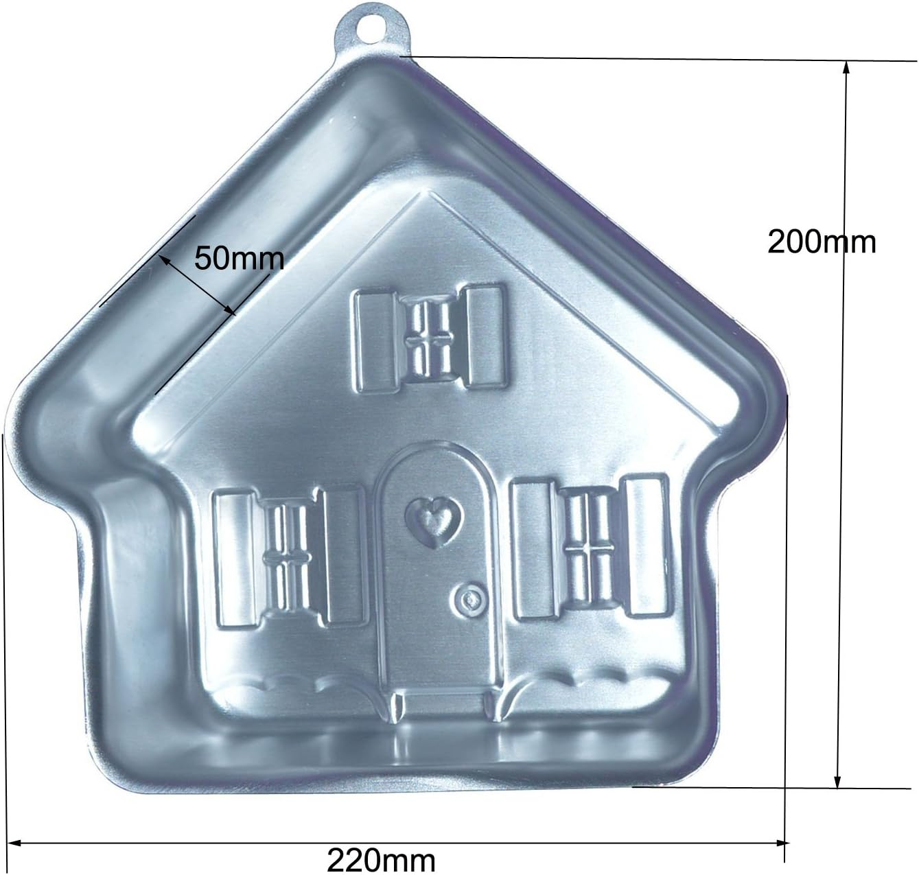 8 Inch Aluminum Alloy House Cake Bake Mold Cakes Baking Pan (Home) - Home image number 5