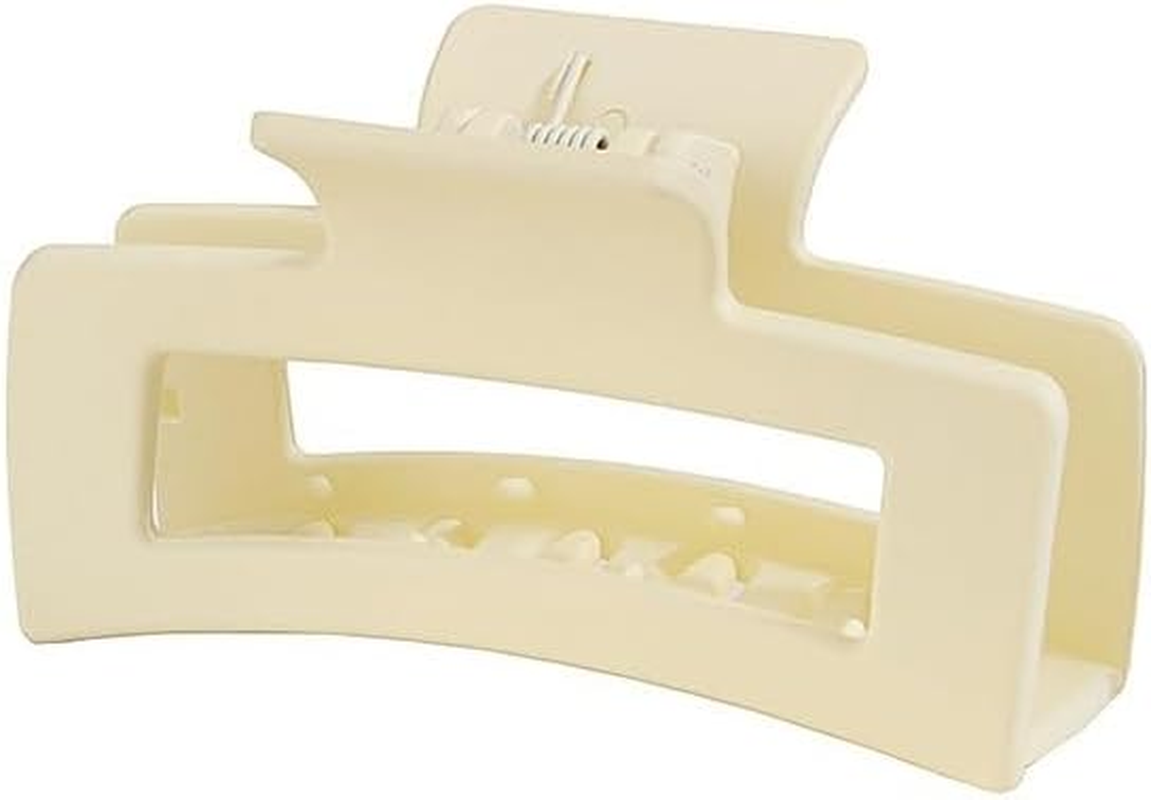 Hair Claw Clips Fashionable and Practical 10.5Cm Solid Color Square PS Material Matte Ladies Hairpin Headdress Shark Clip Hairpin