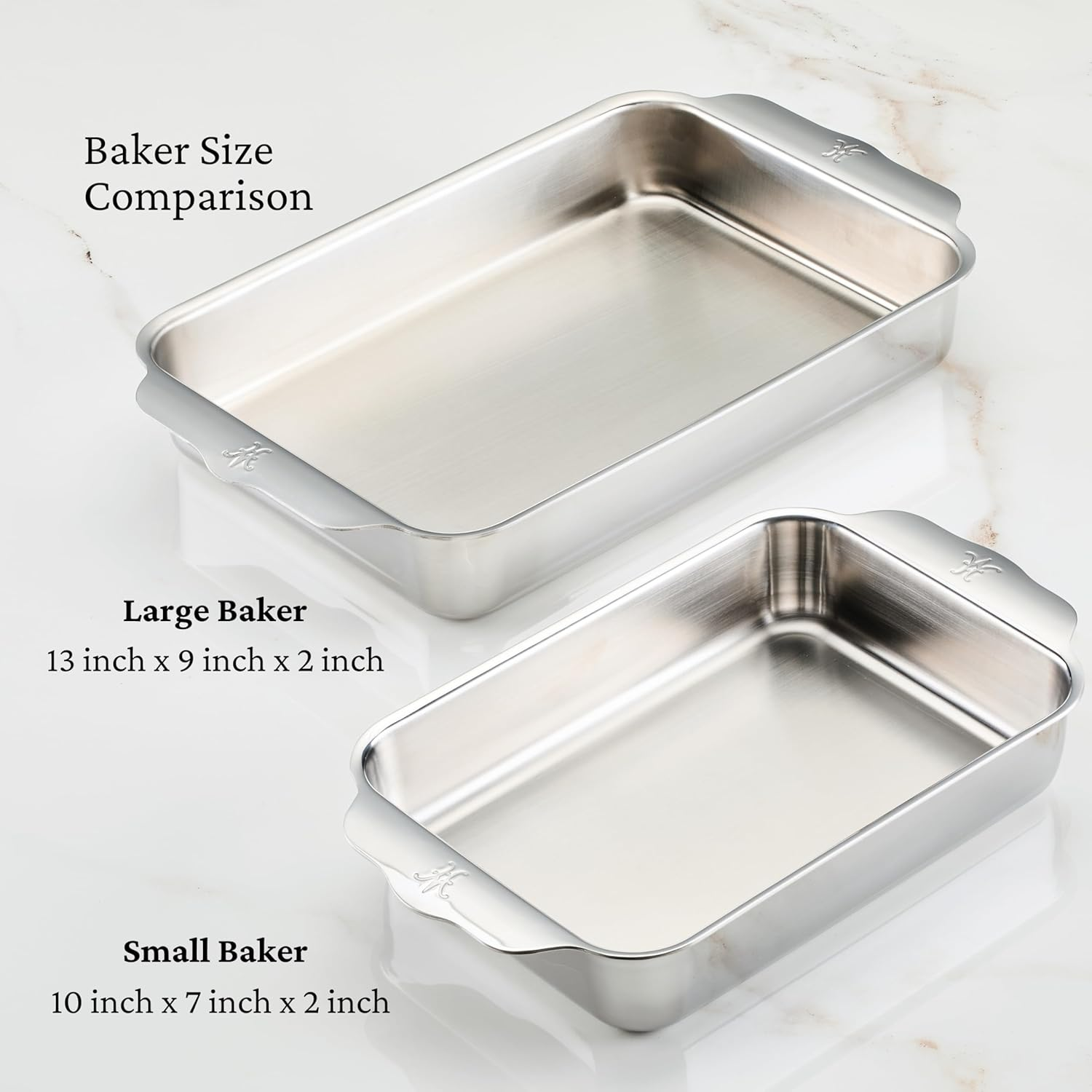 Hestan Ovenbond Provisions - Tri-Ply Stainless Steel Small Rectangular Baking Pan (10 X 7) image number 3