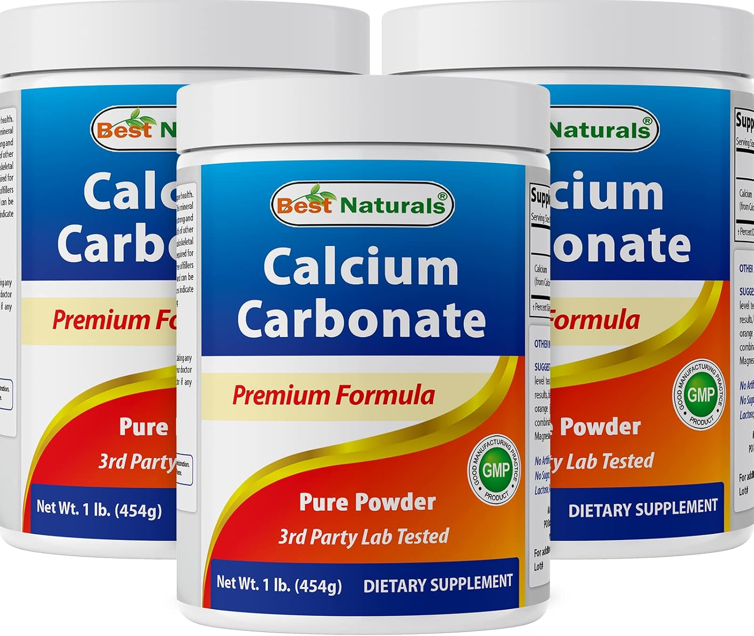 Best Naturals Calcium Carbonate Powder 1 Pound - Food Grade (16 OZ (Pack of 3)) image number 6