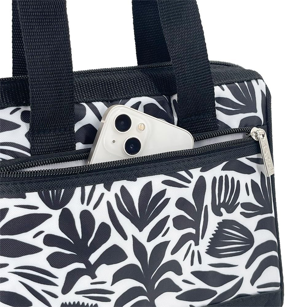 Sachi 'Style 34' Insulated Lunch Bag - Monochrome Blooms image number 5