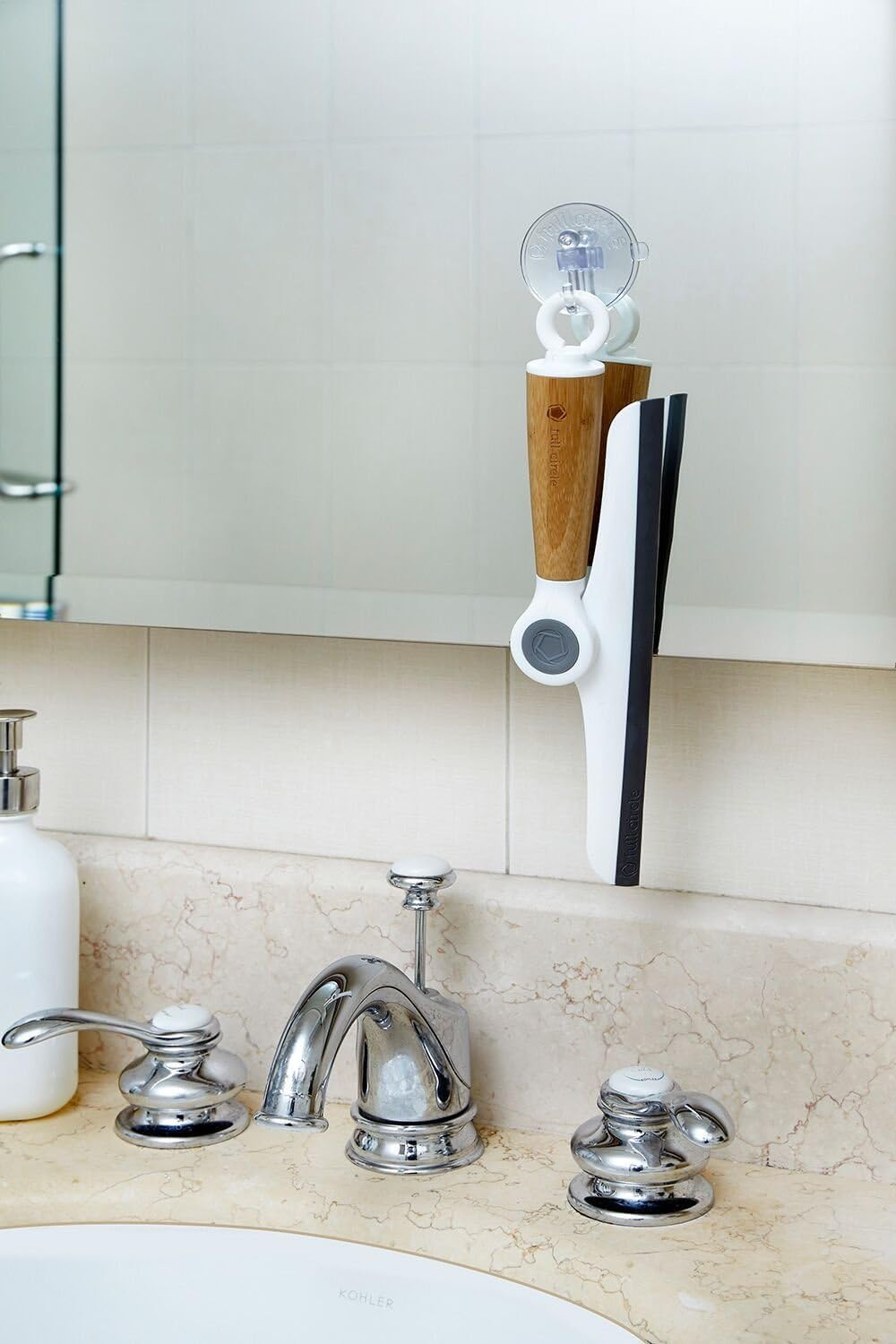 Full Circle Wipe Out Pivoting Squeegee, White image number 5