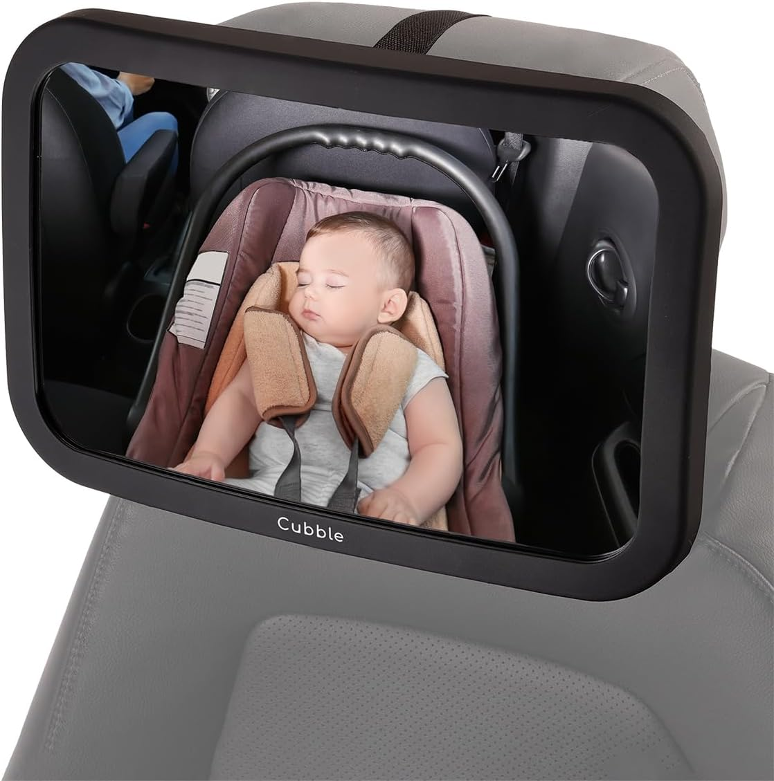 XL Baby Car Mirror &ndash; 30X19Cm Rear-Facing View &ndash; Shatterproof, Wide Angle, Easy-Install &ndash; Infant Safety Mirror for Back Seat image number 2