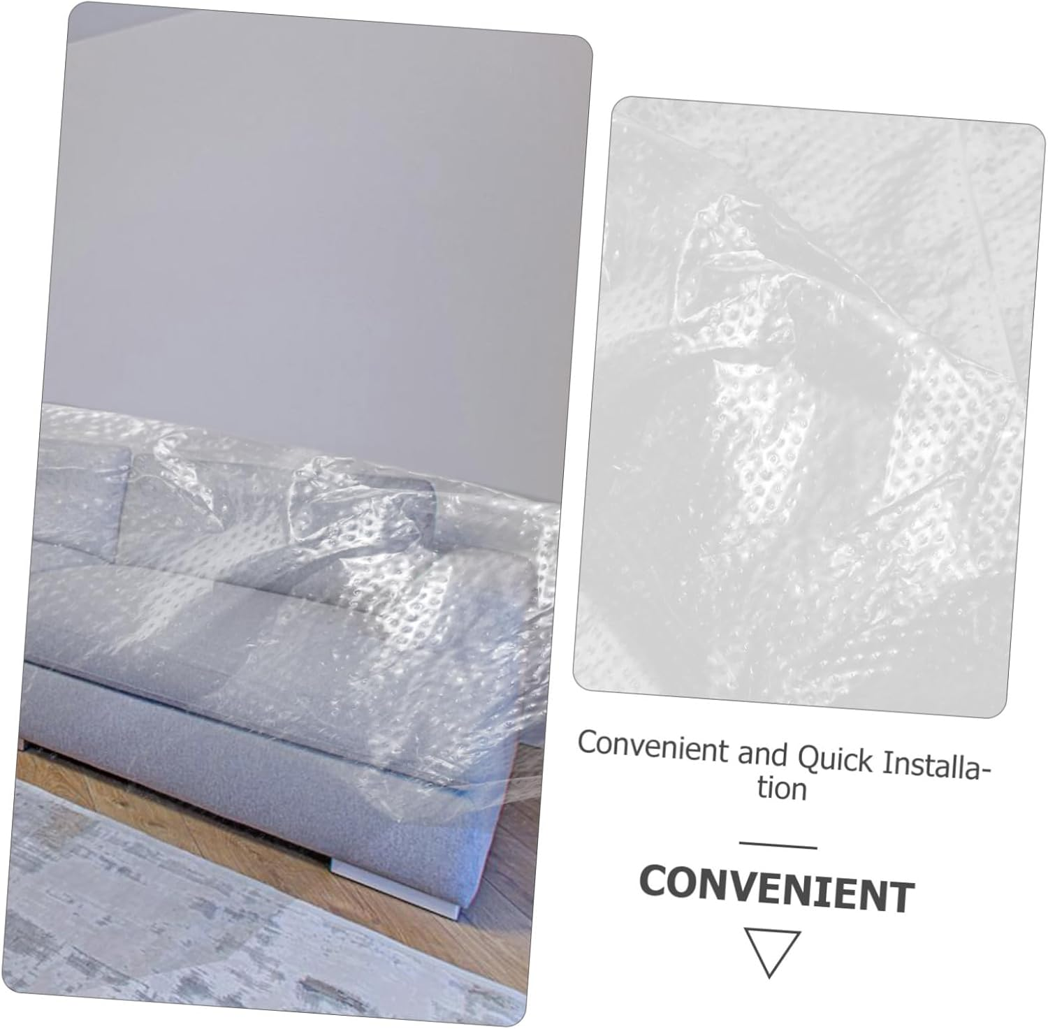 Pre-Taped Masking Film 3 Rolls Adhesive Protective Plastic Sheeting for Automotive Painting 30Cm 40Cm 55Cm for Home Renovation and Furniture Protection