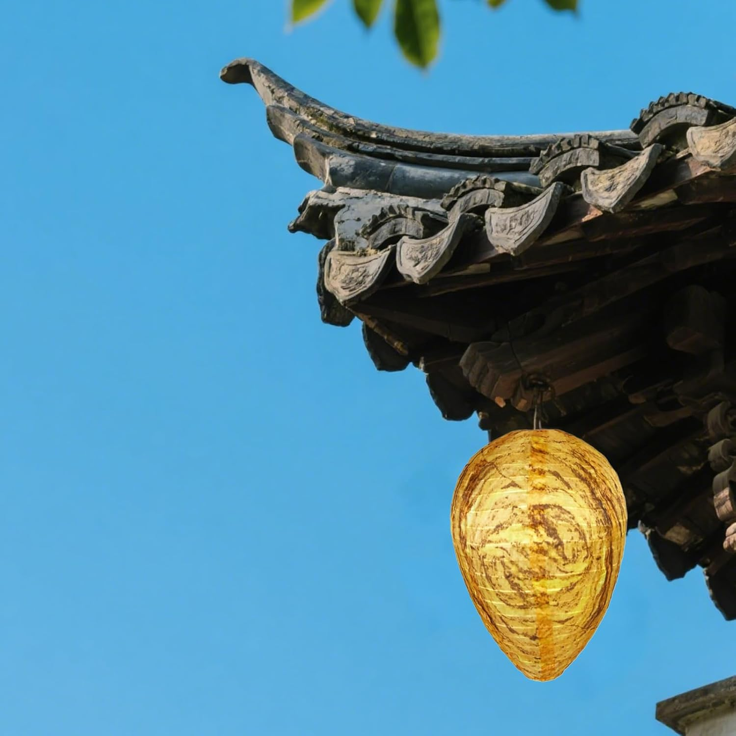 2PCS Wasp Nest Decoy 22X28Cm Realistic Fake Bee Hive Outdoor Waterproof Hanging Wasp Trap for Repelling Wasps Suitable for Home Garden Courtyard Terrace Protection image number 3