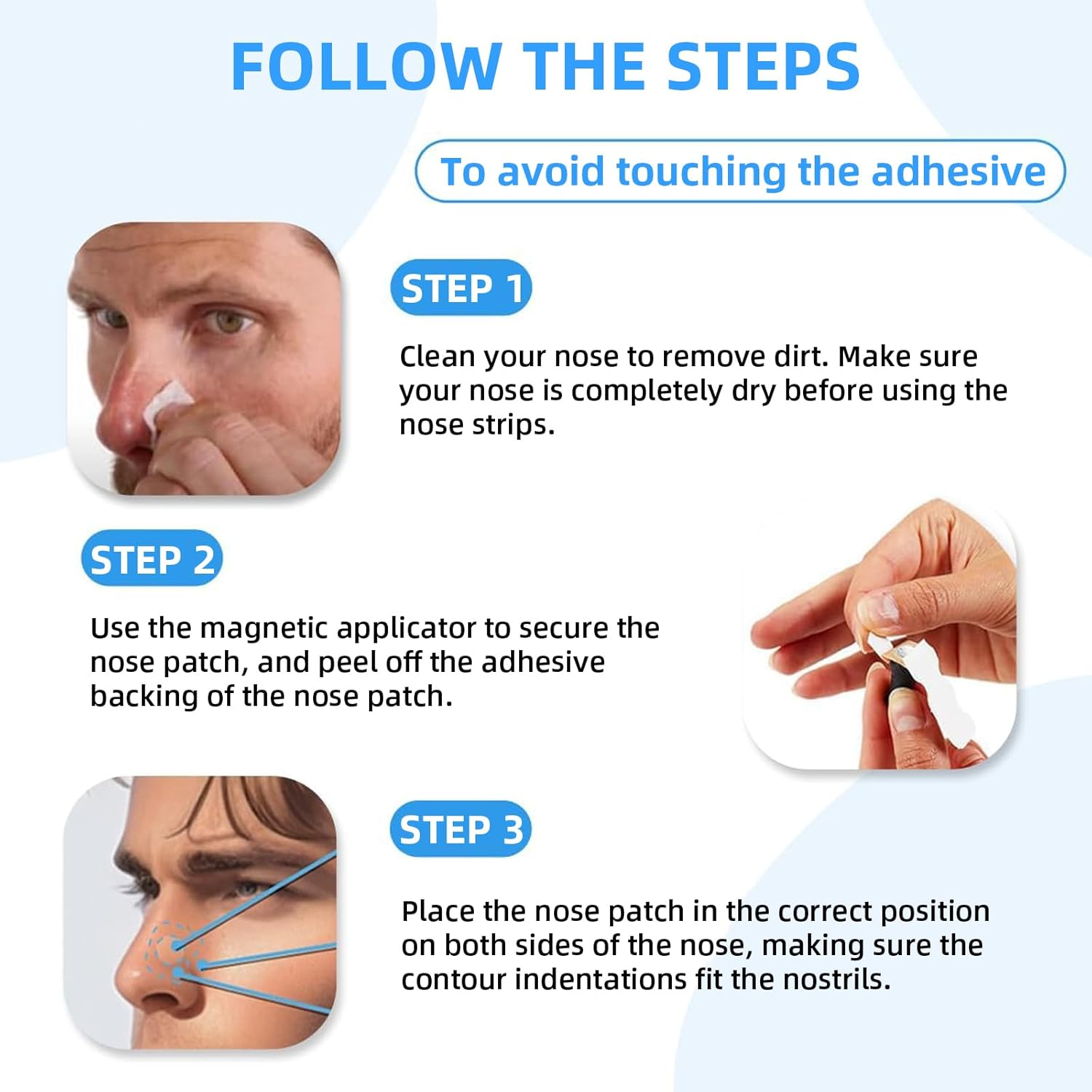 120 Pcs Anti-Snoring Sleep Nasal Strips Refill Pack - 60-Day Supply of Magnetic Nose Strips for Enhanced Breathing, Premium Skin-Safe Snore Reducing Nasal Strips to Improve Sleep Quality