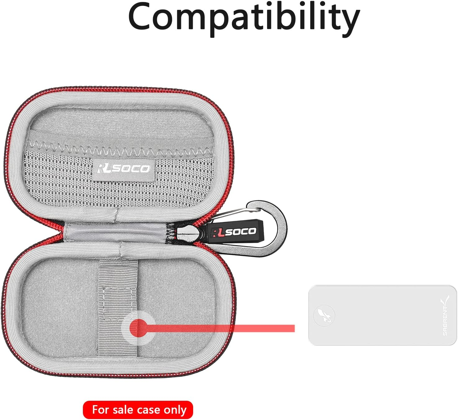 RLSOCO Hard Case for SABRENT Rocket Nano Xtrm/Nano/Nano V2 1TB/2TB/4TB/512GB External Aluminum SSD (Case Only) image number 4