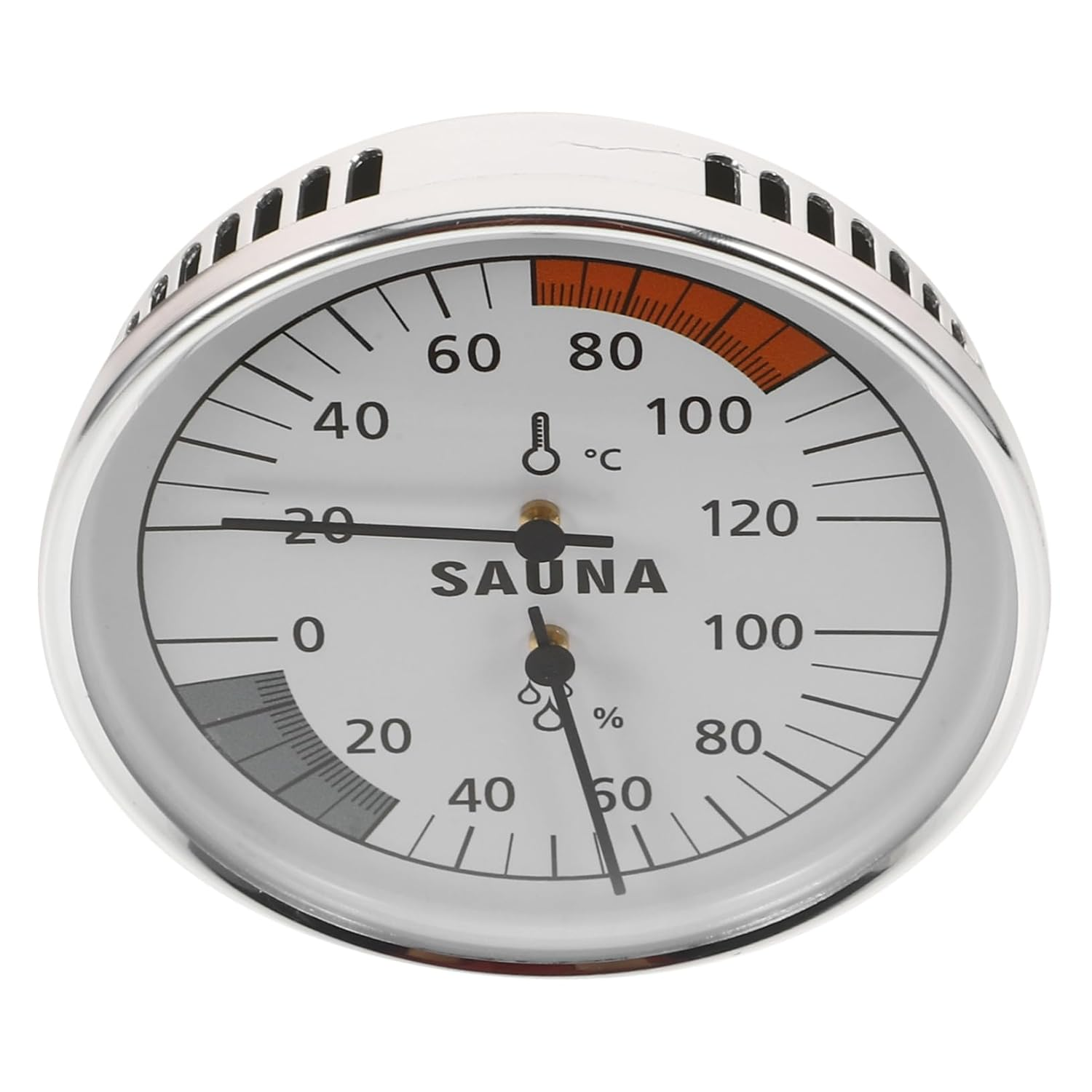 Outanaya Sauna Thermometer and Hygrometer Indoor Outdoor Temperature Humidity Gauge Multifunctional Display Suitable for Steam Rooms Nursery Garden Use image number 1