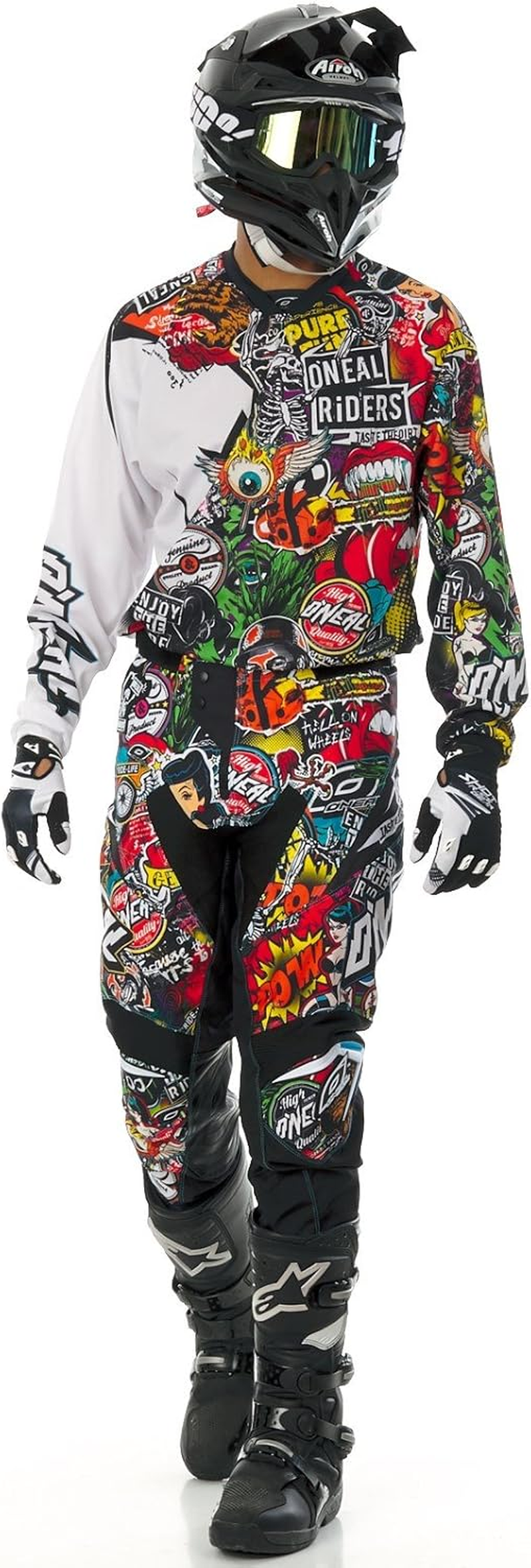 O'NEAL 0023-102 Mayhem Crank Men'S Jersey (Black/Multi, Small) image number 2