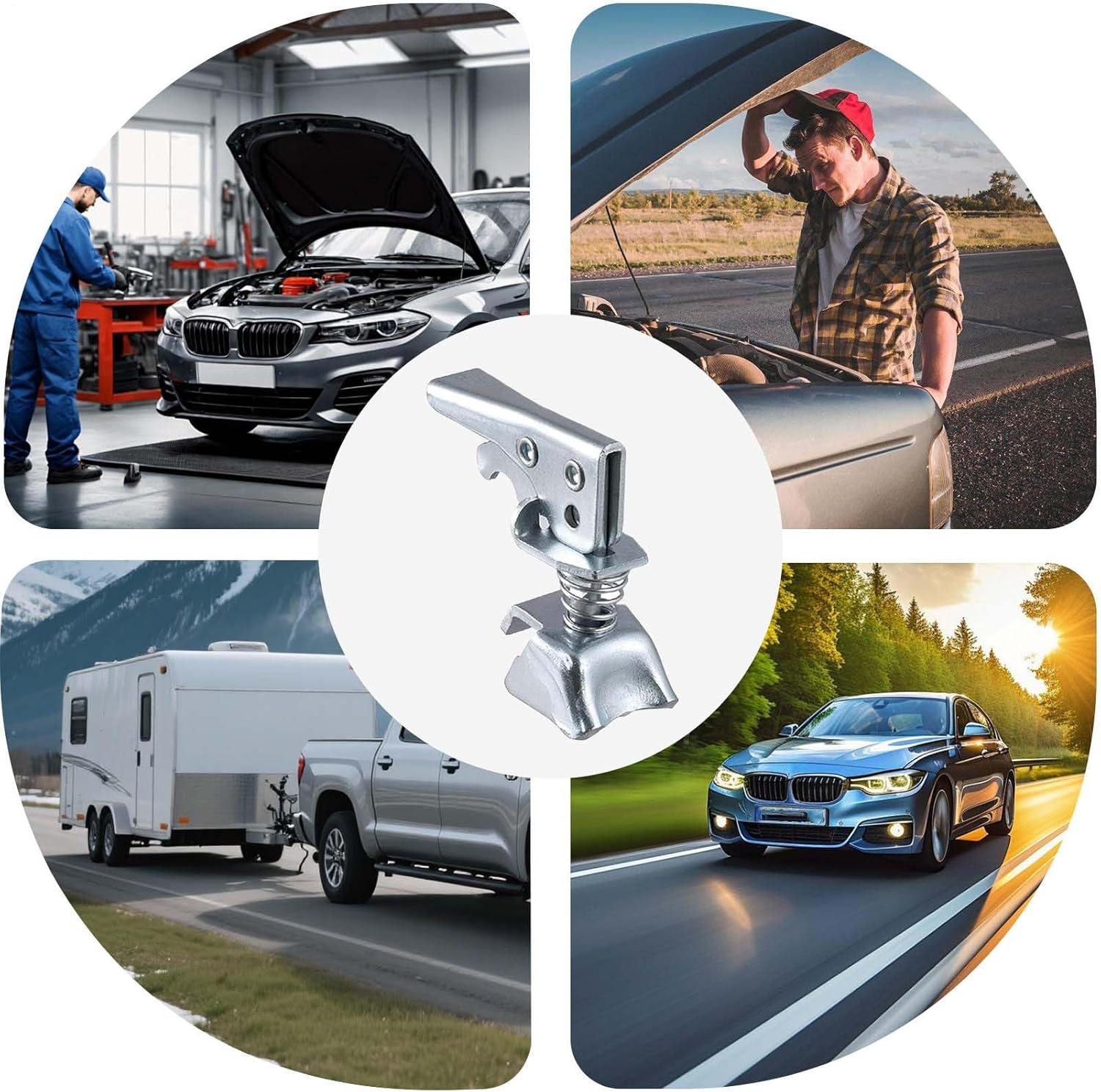 Trailer Hitch Coupler | 2 Inch Heavy-Duty Quick-Release Safe,Safe Trailer Hitch | for Daily Outdoor Garage Garage Automotive