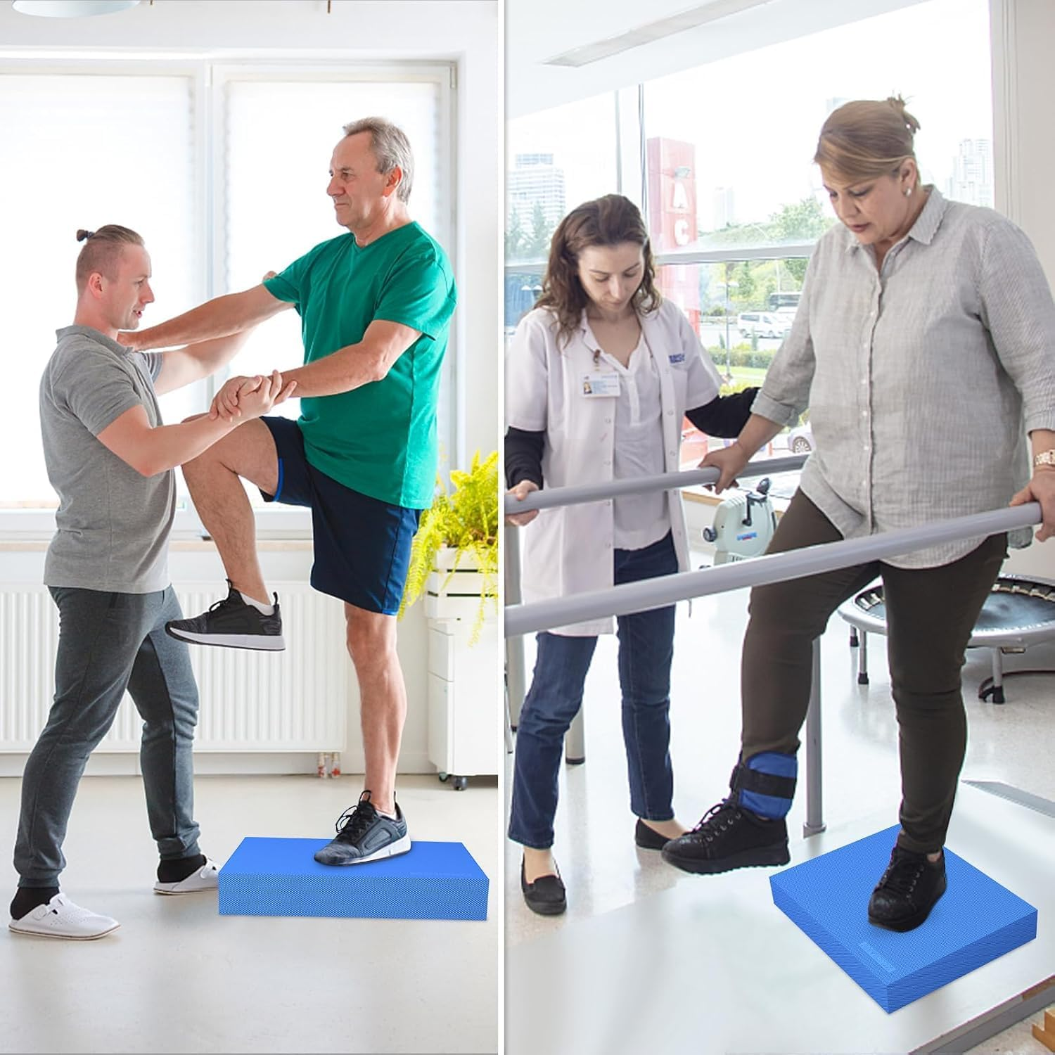 Balance Foam Pad for Physical Therapy, Non-Slip Exercise Balance Board for Balance Workouts, Knee & Ankle Exercise and Strength Stability Training Yoga image number 1