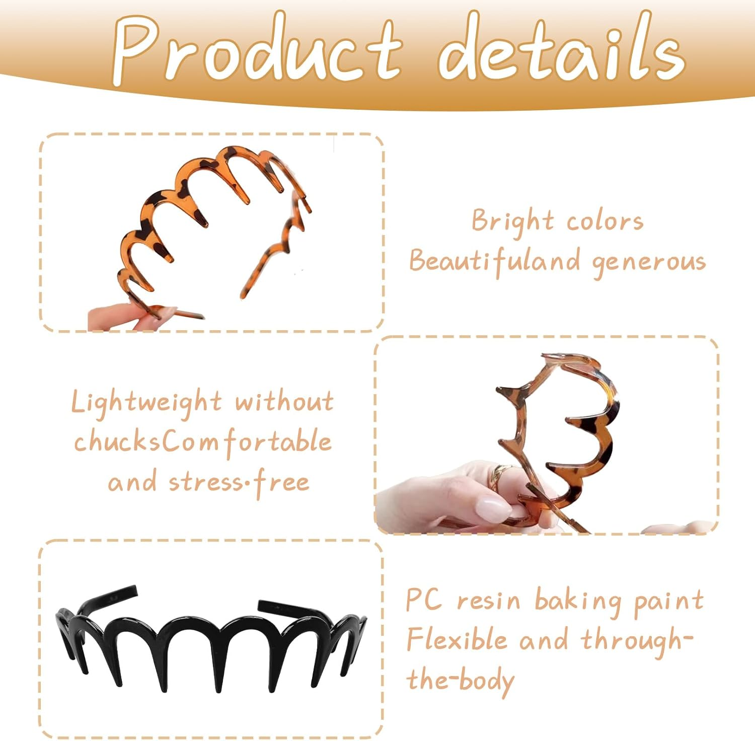 Pack of 2 Zigzag Headband