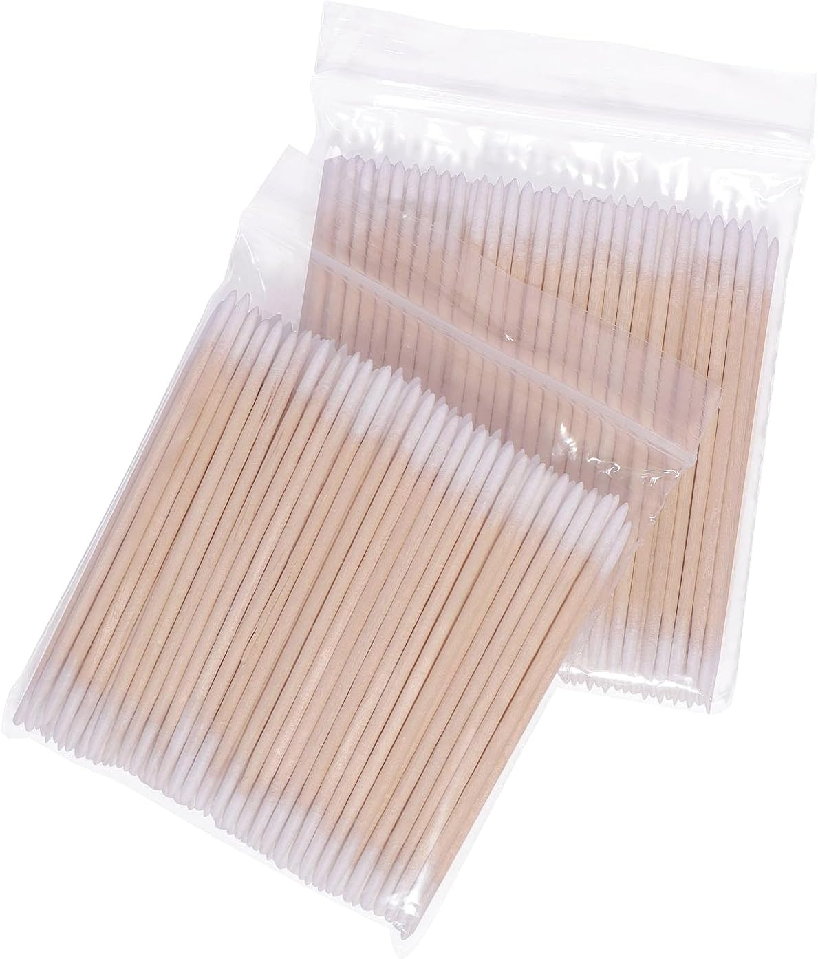 1000Pcs Double Side Precision Tip Cotton Swabs with Wooden Sticks, Pointed Tip Cotton Swabs for Nail Polish Touch Up, Disposable Makeup Applicators, Cotton Sticks for Makeup image number 2