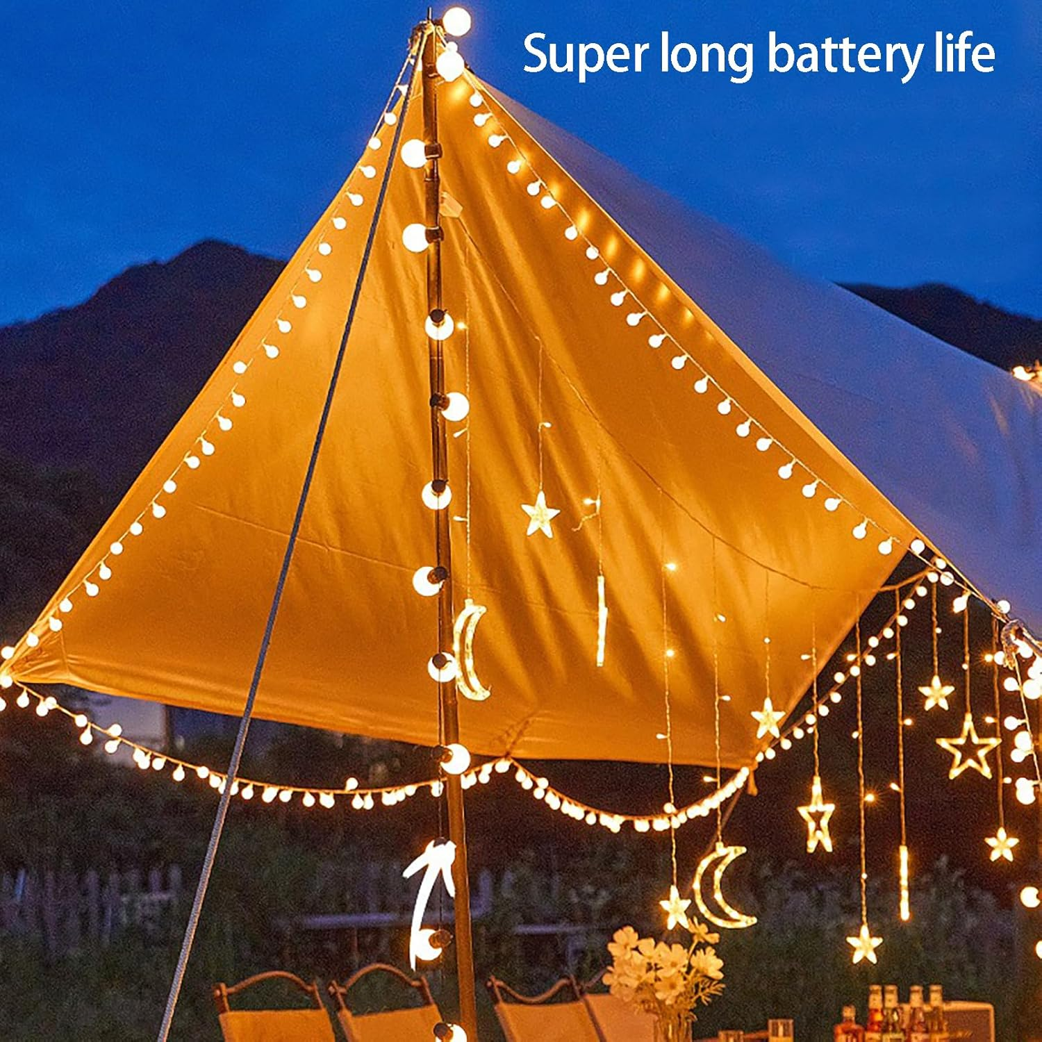 Outdoor String Lights, Christmas Patio Globe String Lights LED, 10M 40 Waterproof Commercial Grade Decorative Lights for Backyard, Garden and Party Outdoor Decor