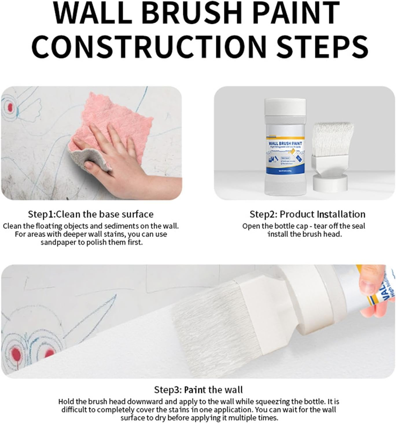 White Paint - Spackle Repair Paste - Bath Repair Aerosol - Bathroom Repair Spray Tub Repair Aerosol Bath Resurfacing Spray Acrylic Bath Repair Bathroom Spray Repair image number 3