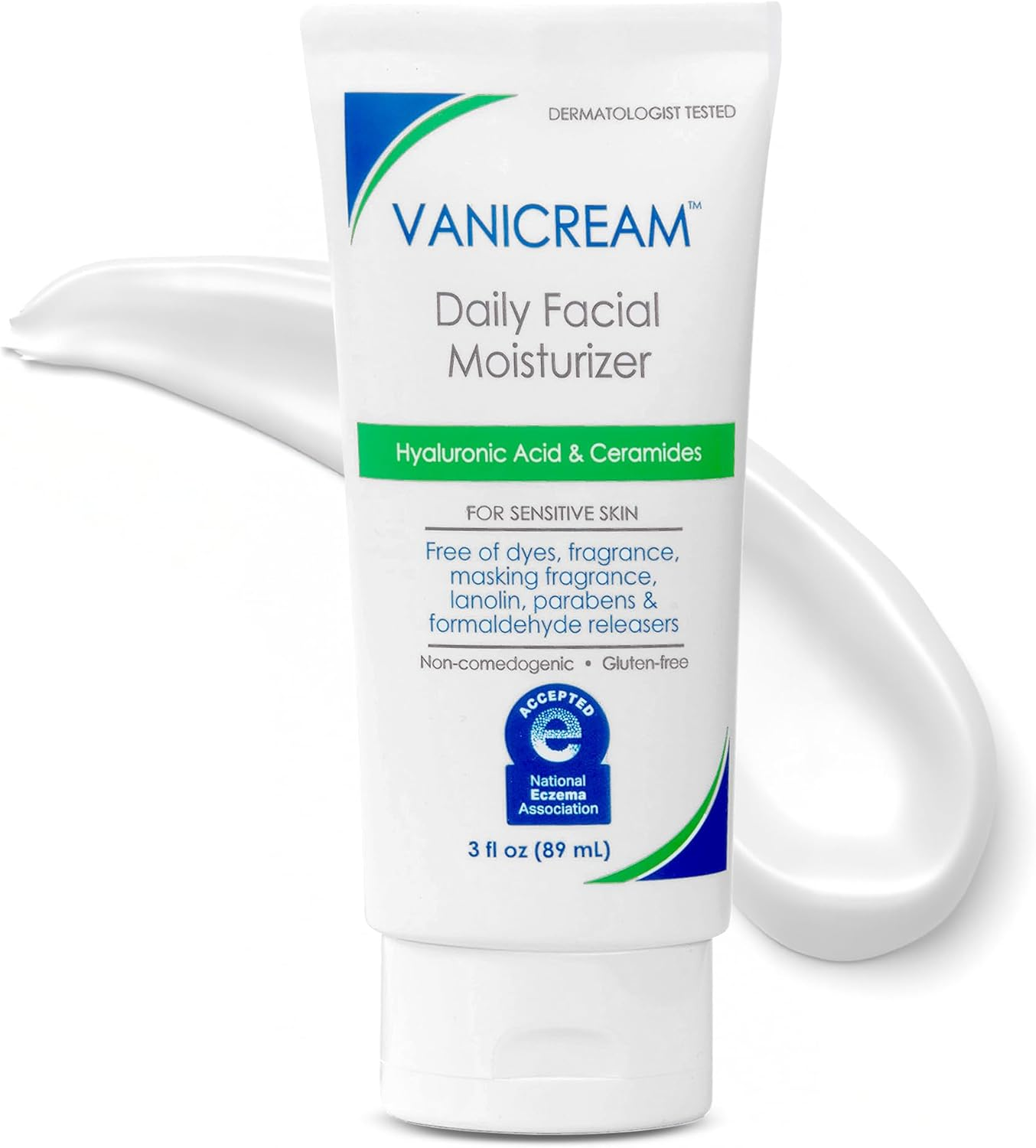 Vanicream Daily Facial Moisturizer with Ceramides and Hyaluronic Acid - 3 Fl Oz - Formulated without Common Irritants for Those with Sensitive Skin image number 4