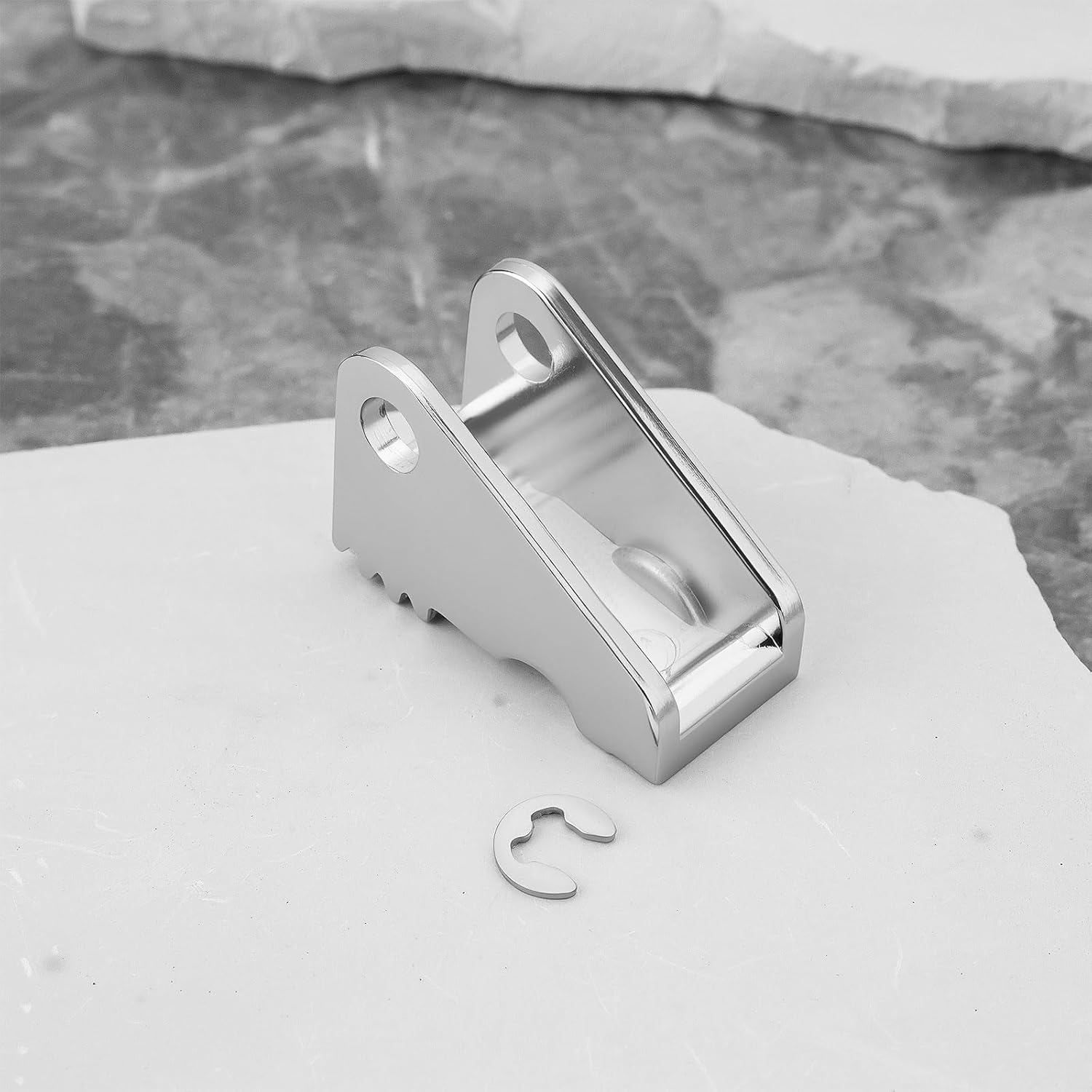 Briny River Door Handle Paddle Gear 1042845-00-B with Spacer Compatible with Tesla Model S 2012-2019 image number 3