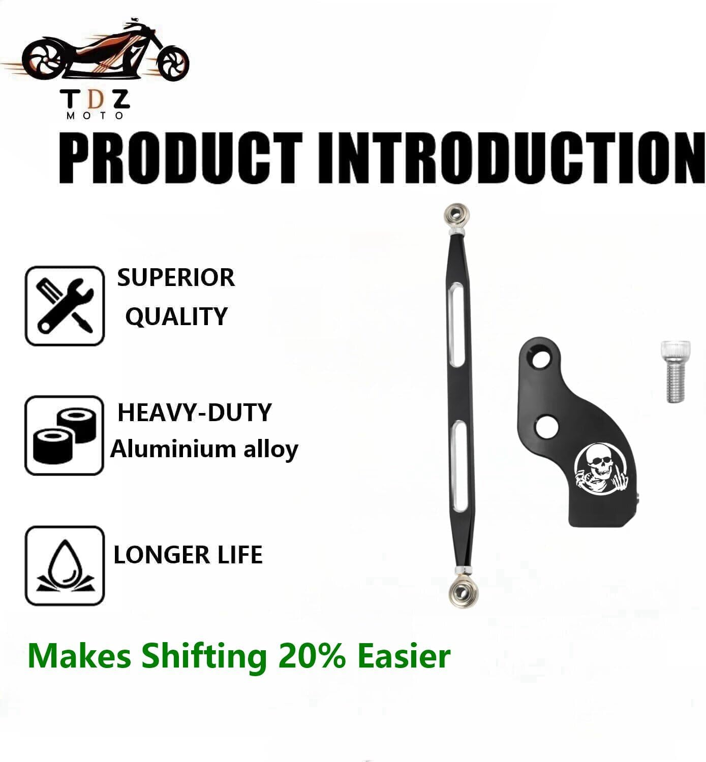 Shift Linkage + Neutral Gear Assist Kit Fit for '17-Late Touring and '18-Late Softail,Makes Shifting 20% Easier. image number 6