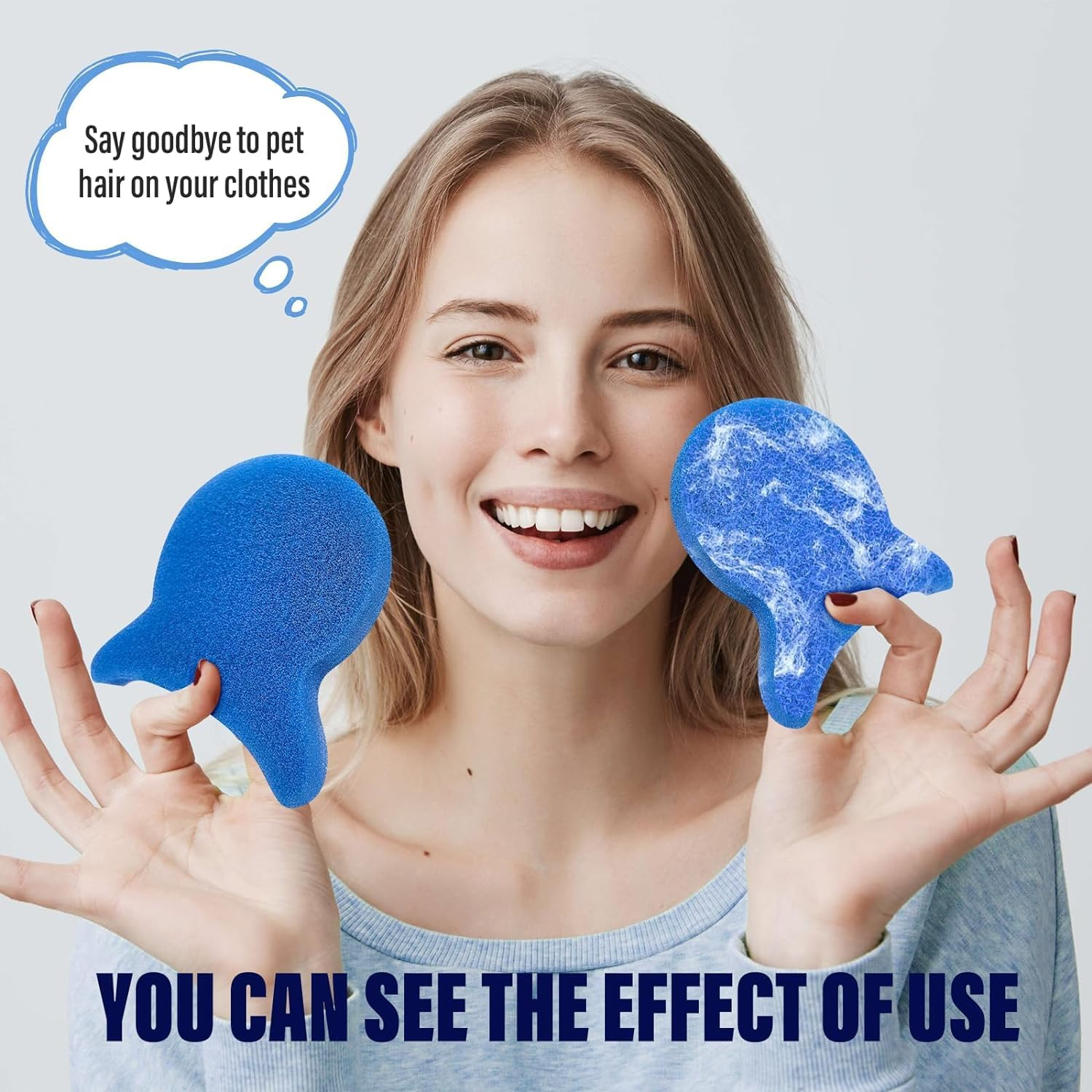 5PCS Pet Hair Remover Balls for Washing Machine, Reusable Pet Hair Remover for Laundry, Dog & Cat Hair Remover for Washing Machine and Dryer, Wet and Dry Use- Hair Laundry, Clothes, Bedding image number 3