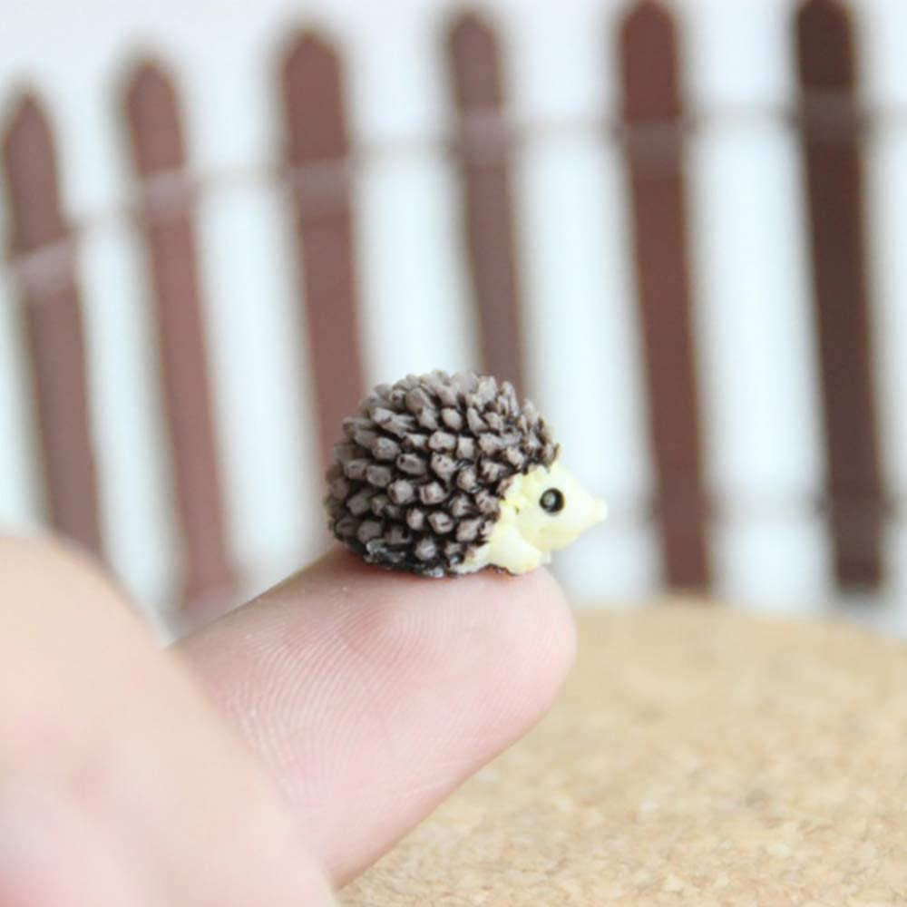 X Hot Popcorn 30 Pcs Mini Hedgehog Figurines, Miniature Moss Landscape DIY Garden Decor image number 6
